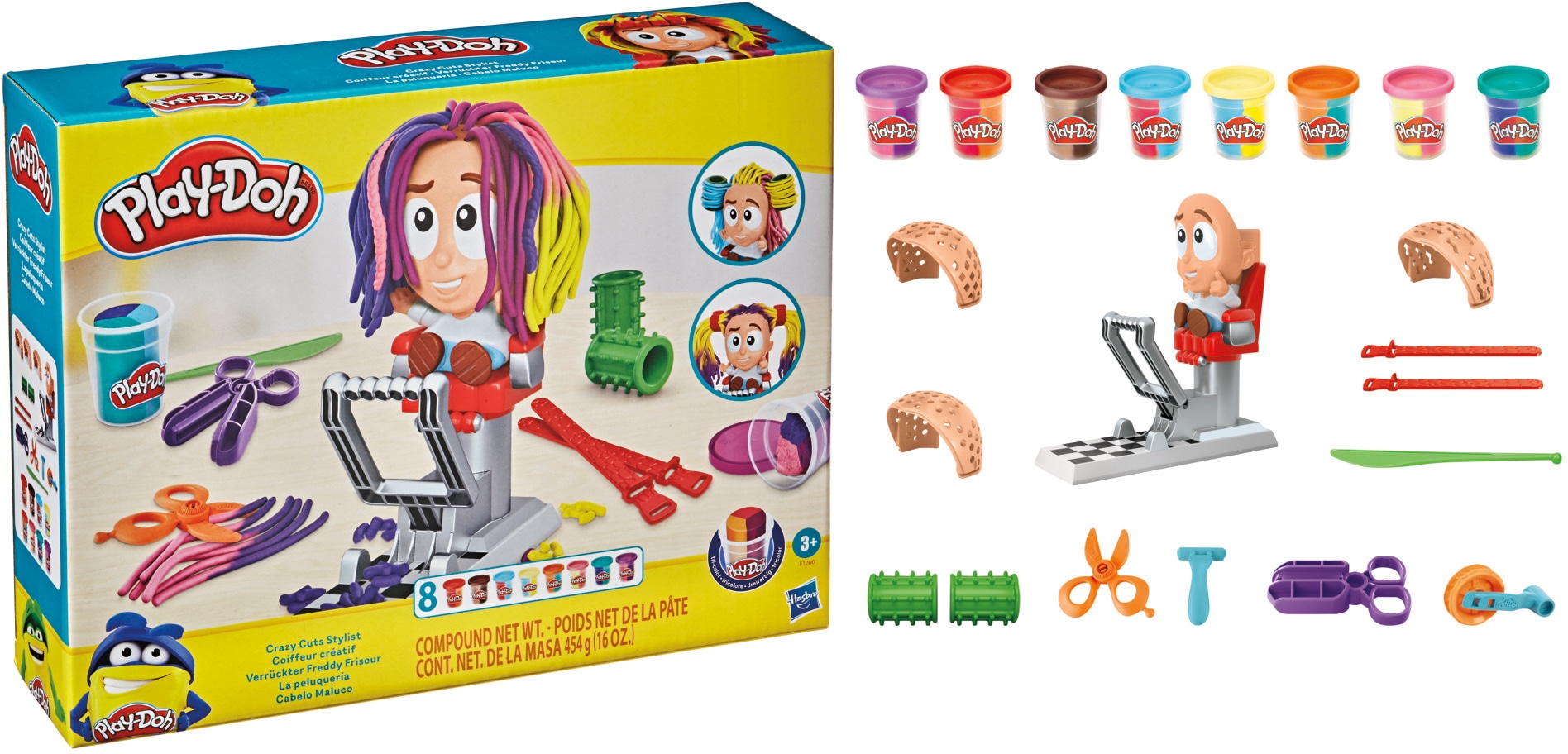 Hasbro Knete »Play-Doh Verrückter Freddy Friseur«