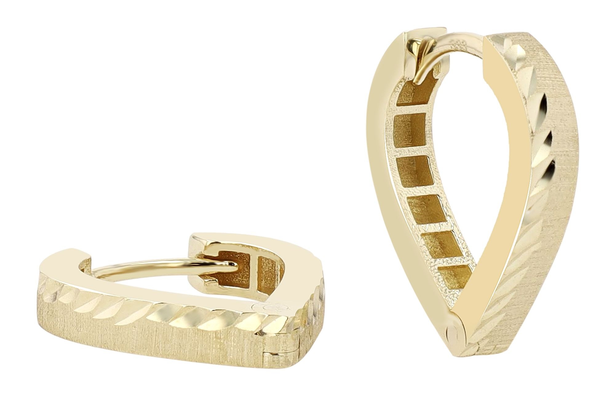 Adelia´s Klappcreolen »Damen Ohrringe – Klappcreole aus 333 Gold« Eine schöne Geschenkidee für jeden Anlass