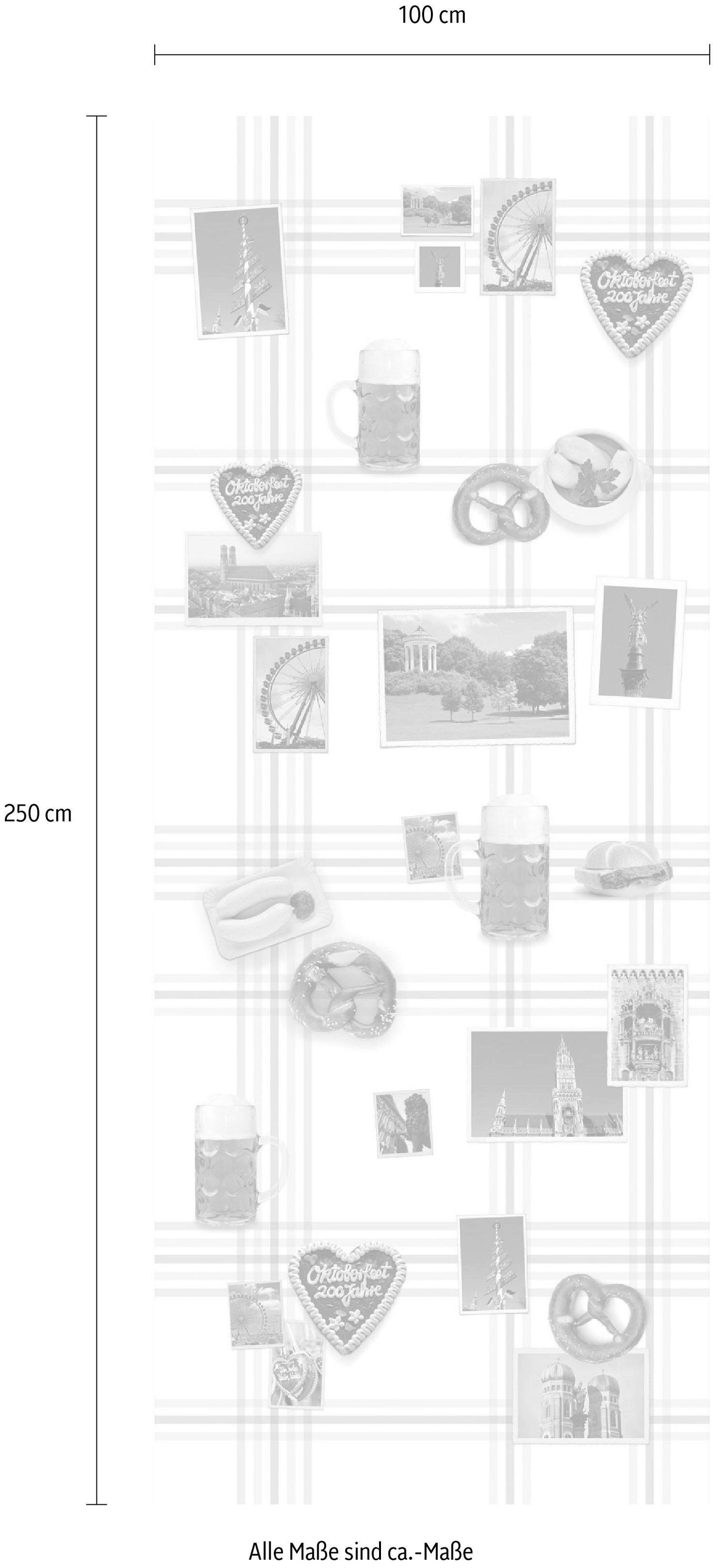 Komar Vliestapete »Digitaldruck Vlies -  München - Größe 100 x 250 cm« bedruckt glatt Wohnzimmer, Schlafzimmer