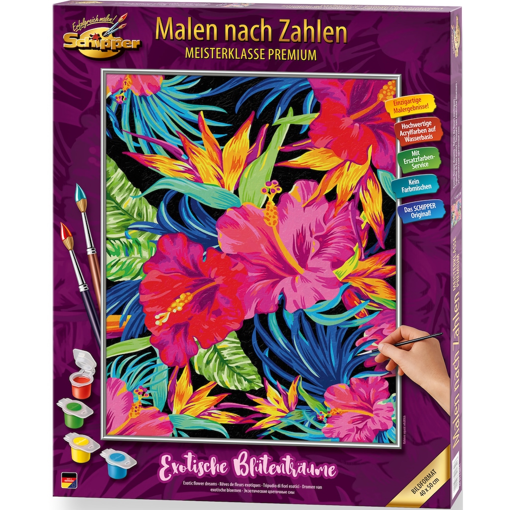 Schipper Malen nach Zahlen »Meisterklasse Premium - Exotische Blütenträume«