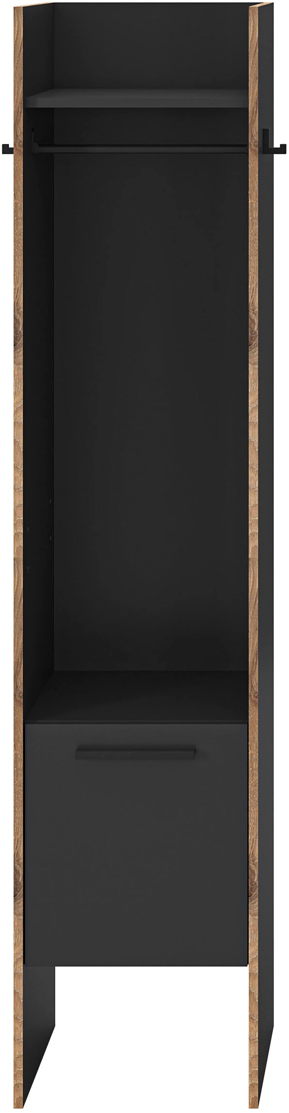 INOSIGN Garderobenschrank "MUSTA, Breite: 42cm, inkl. Kleiderstange, 2 Hake günstig online kaufen