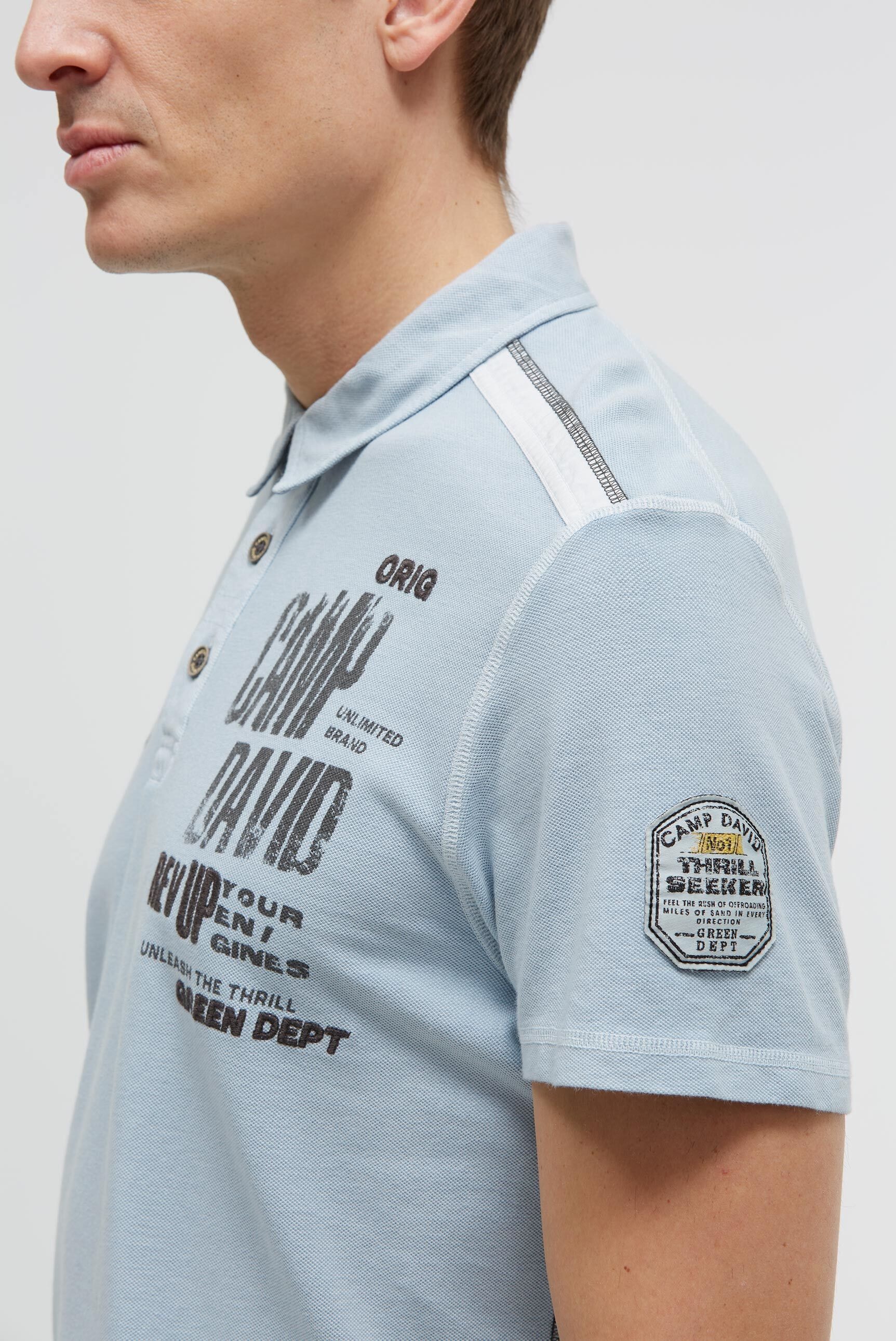 CAMP DAVID Poloshirt aus Baumwolle