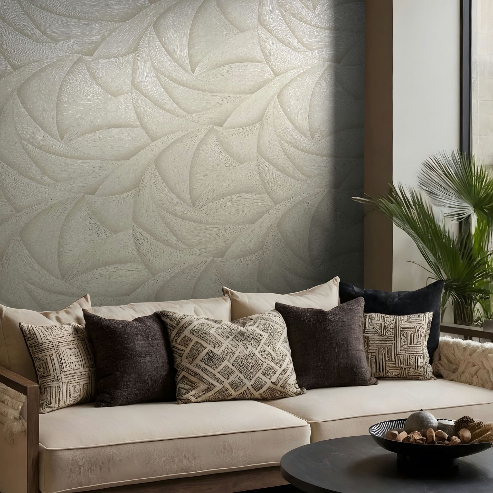 Marburg Vliestapete »Tapete Calm Waves«, geometrisch, moderne Vliestapete für Wohnzimmer Schlafzimmer Küche