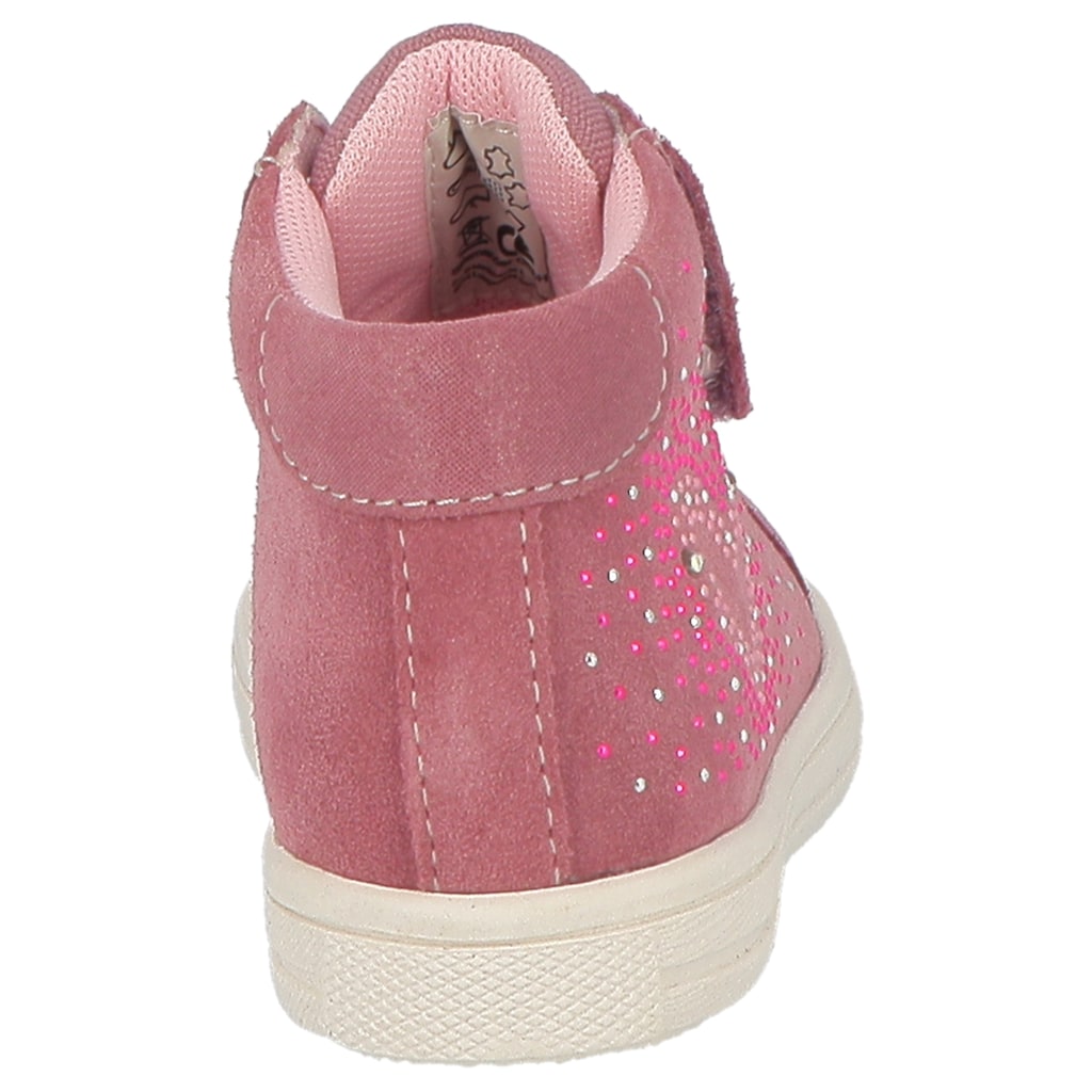 Lurchi Sneaker »Blinkschuh Shalisa«, mit glitzernden Steinchen, Freizeitschuh, Halbschuh, Schnürschuh