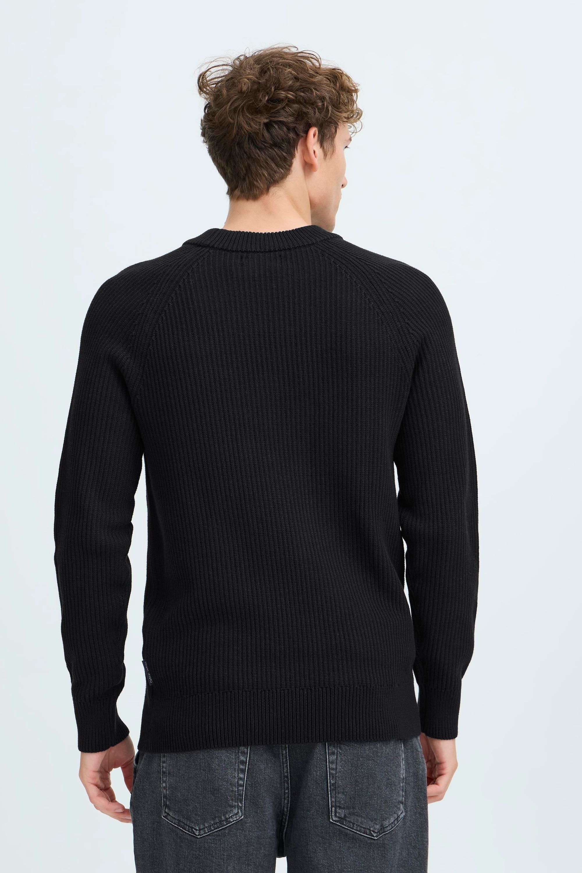 Casual Friday Strickfleece-Pullover »Strickpullover CFKRISTIAN raglan rib crew neck knit«