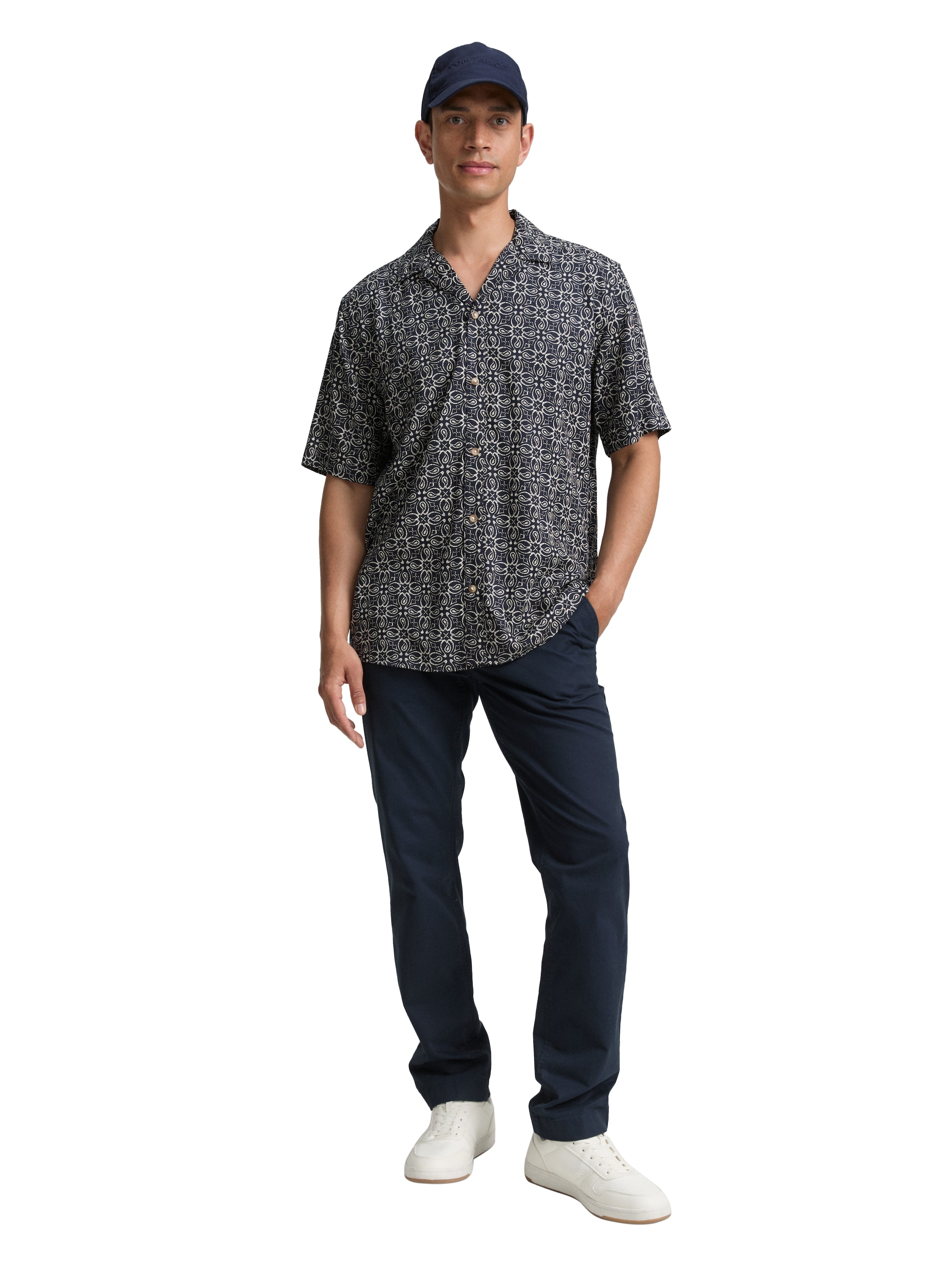 TOM TAILOR Kurzarmhemd, mit All-Over Print