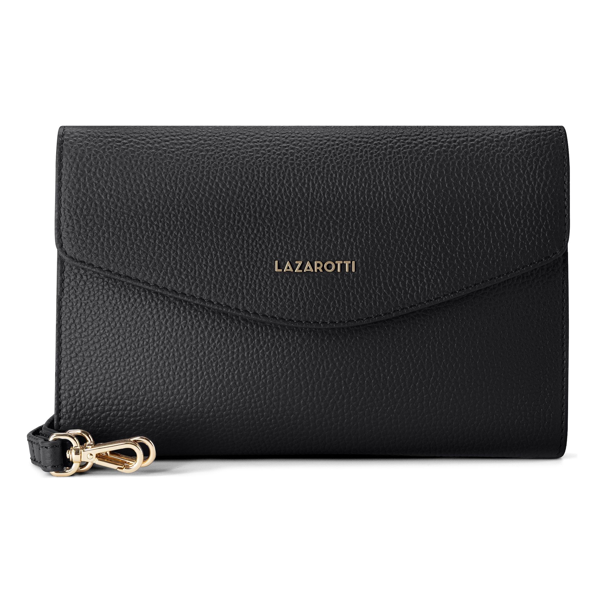 Lazarotti Clutch "Bologna Leather Clutch Umhängetasche Leder 23 cm"