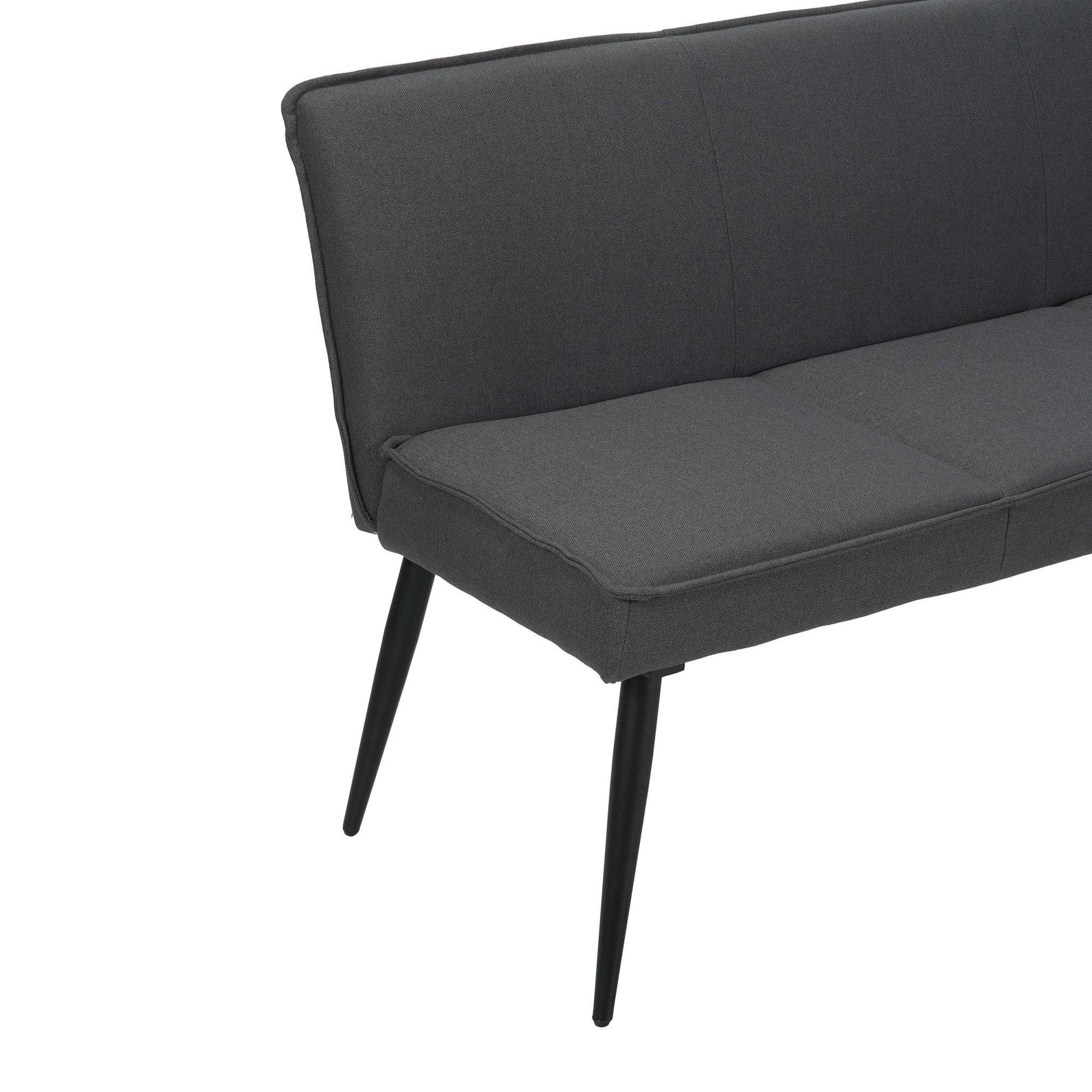 OTTO home Essbank »Ianna« schwarze Metallbeine, pflegeleichtem Webstoff Bezug, Breite 140 cm