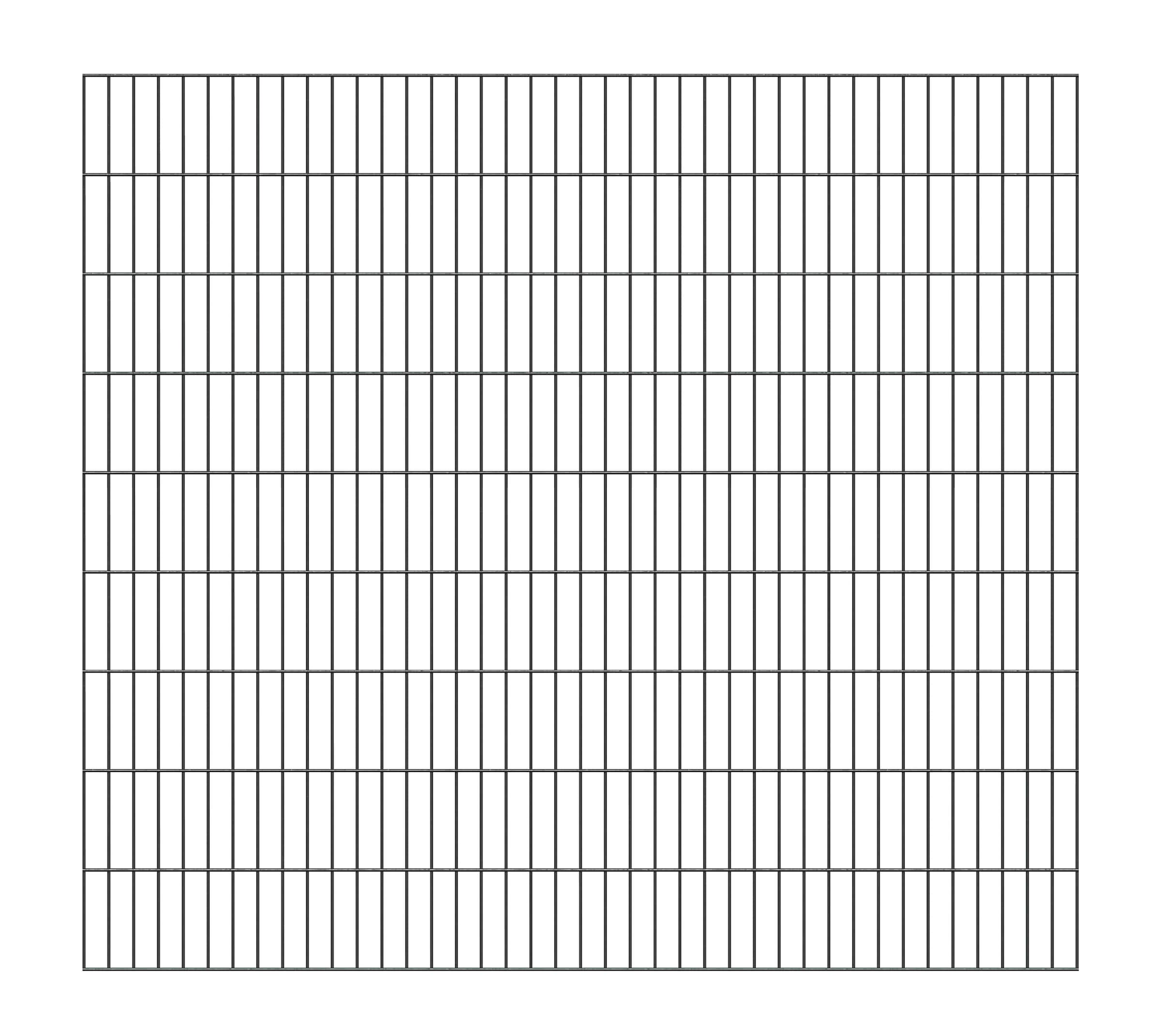 Doppelstabmattenzaun »Doppelstab-Gittermatte 6/5/6«, LxH: 200x180 cm