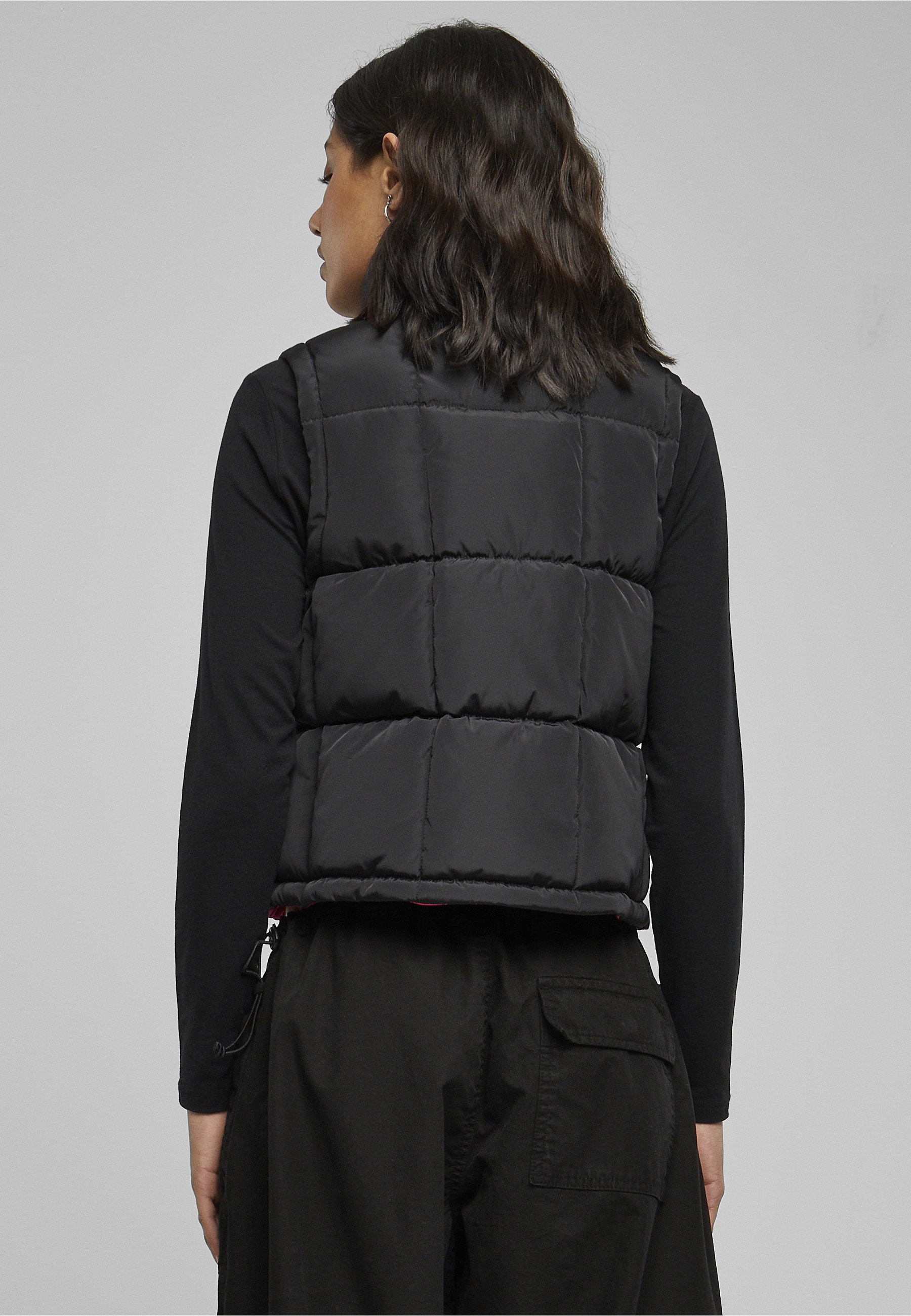 URBAN CLASSICS Steppweste »Urban Classics Damen Ladies Reversible Cropped Puffer Vest«