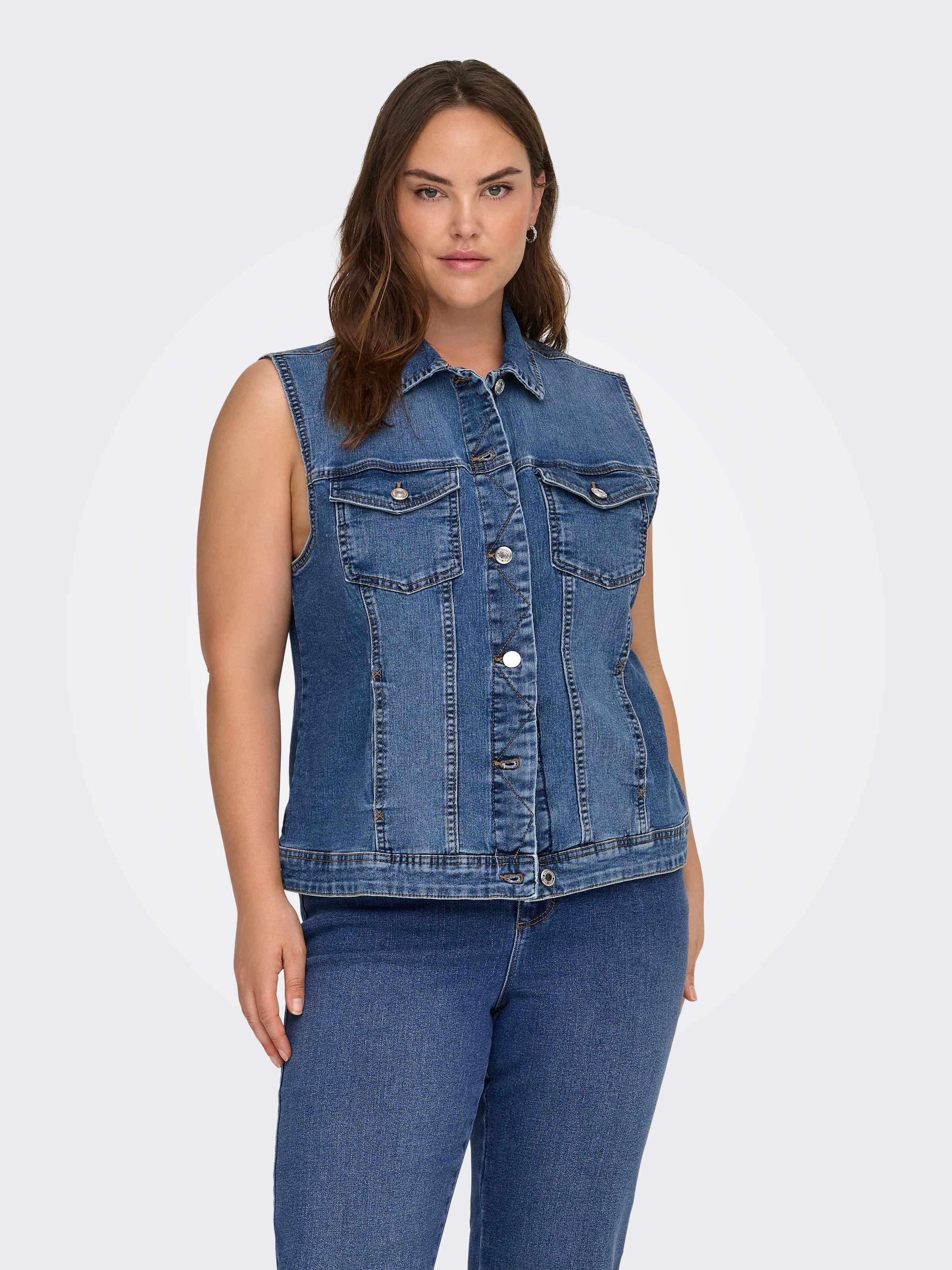 ONLY CARMAKOMA Jeansweste "CARWESPA WEST DNM PIM619 NOOS" günstig online kaufen