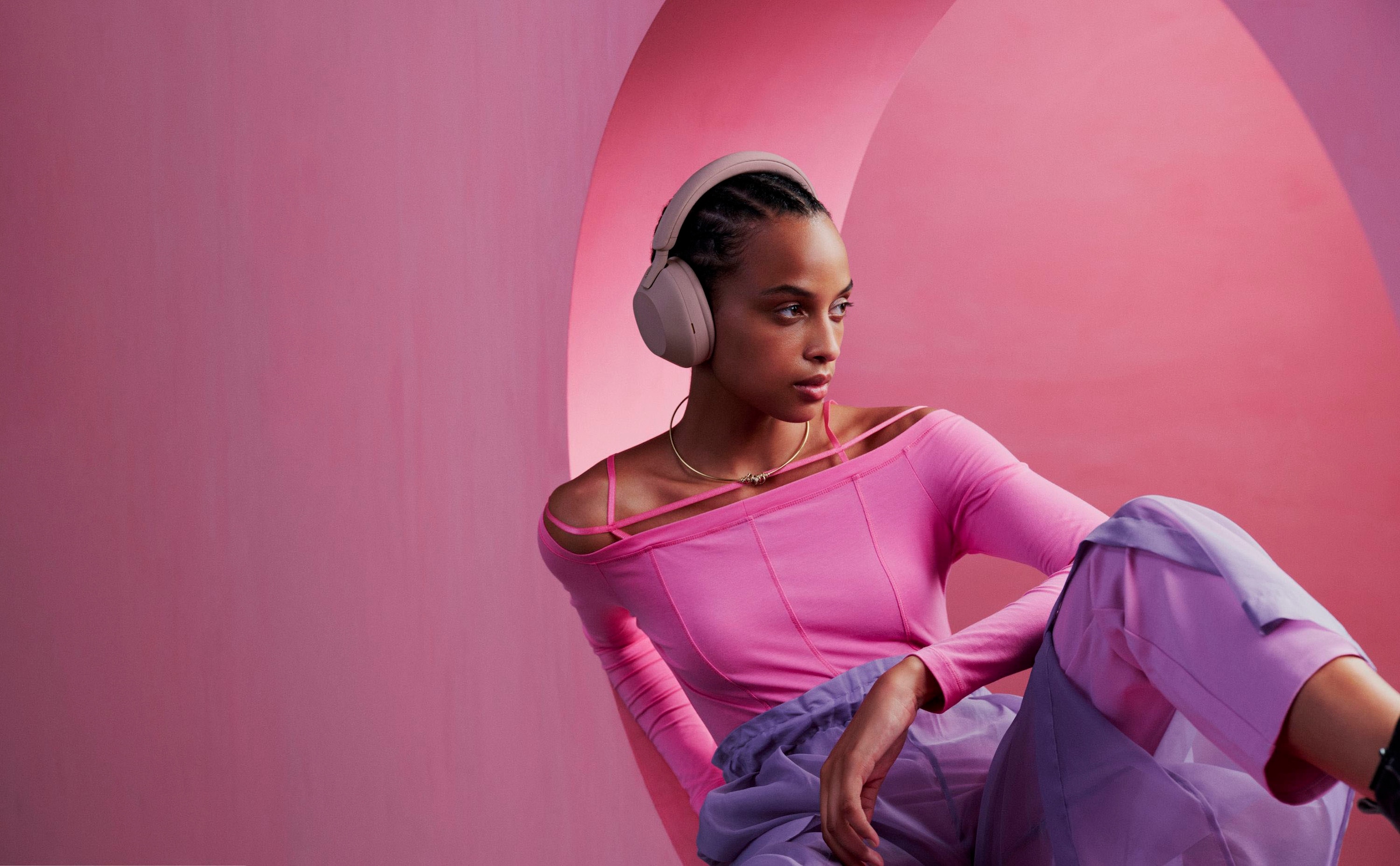 Sony Bluetooth-Kopfhörer »WH1000XM5 kabellos«, A2DP Bluetooth-AVRCP Bluetooth-HFP-HSP-Bluetooth, Multi-Point-Verbindung-Sprachsteuerung-Rauschunterdrückung-Noise-Cancelling-Freisprechfunktion-Hi-Res