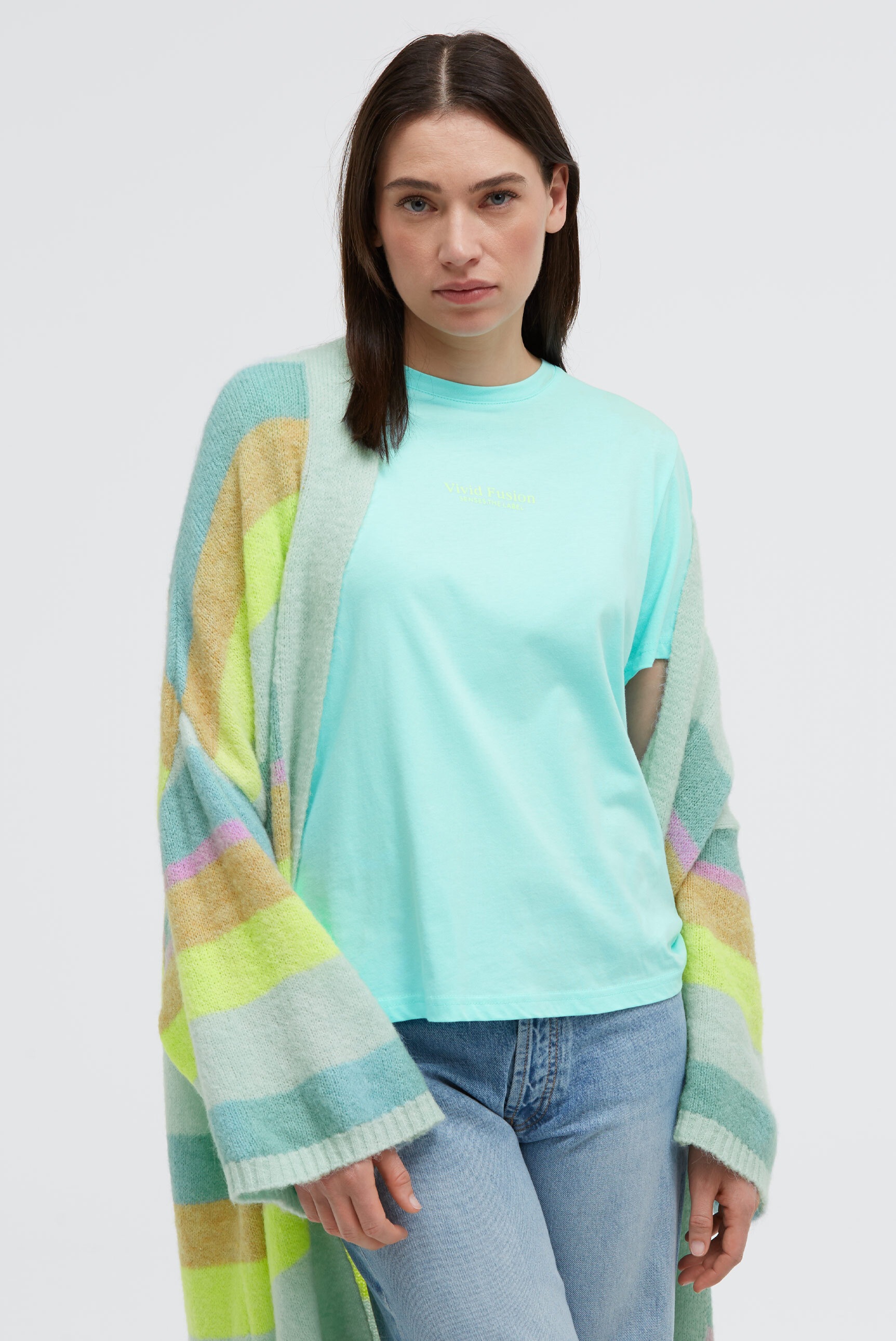 SENSES.THE LABEL Rundhalsshirt aus Baumwolle