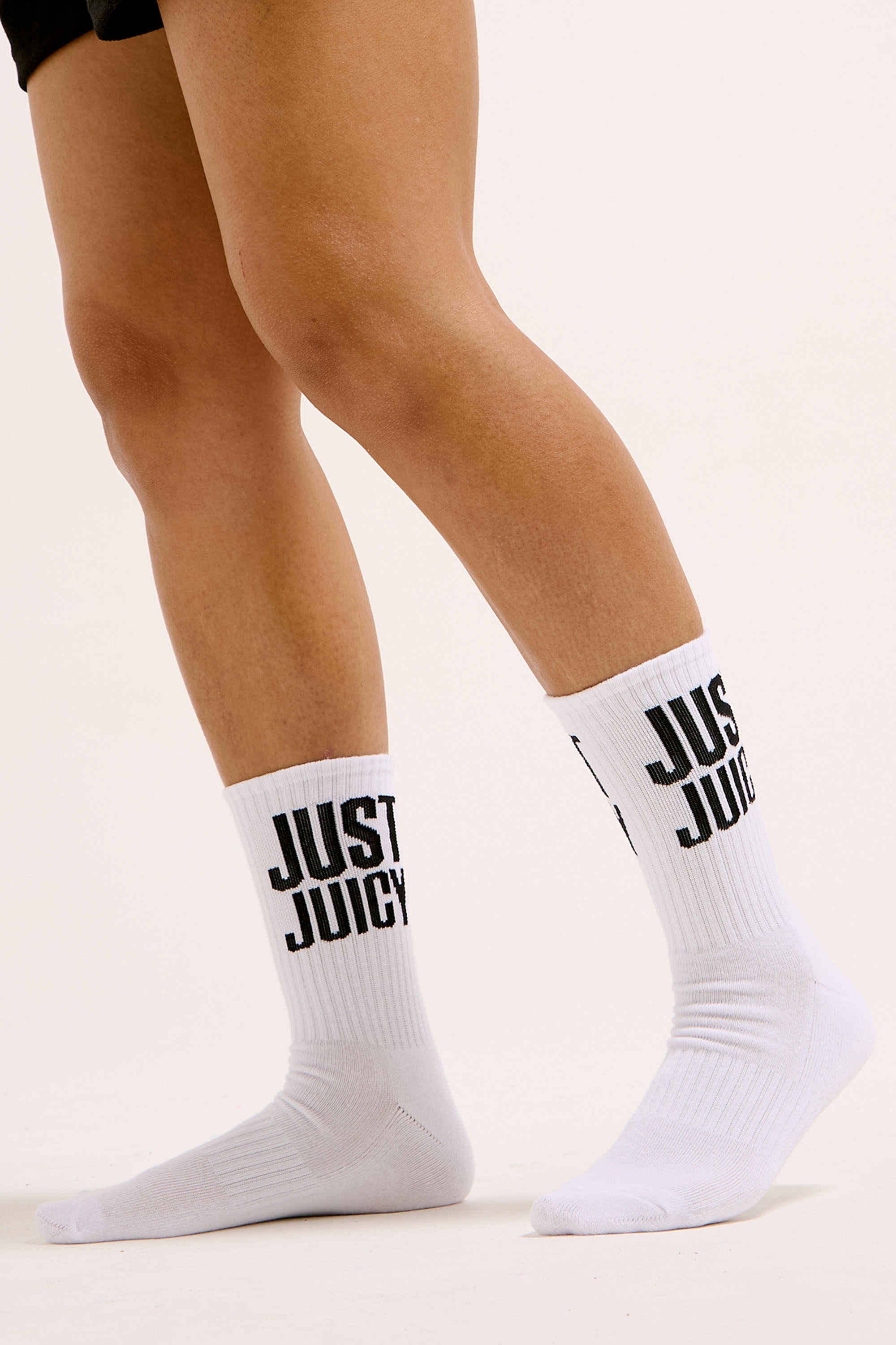Juicy Couture Socken »TRAINING SOCKS 3 PACK Damen«, Socken Damen, Schriftzug, mehrfarbig, Strümpfe, Sportsocken, Sale