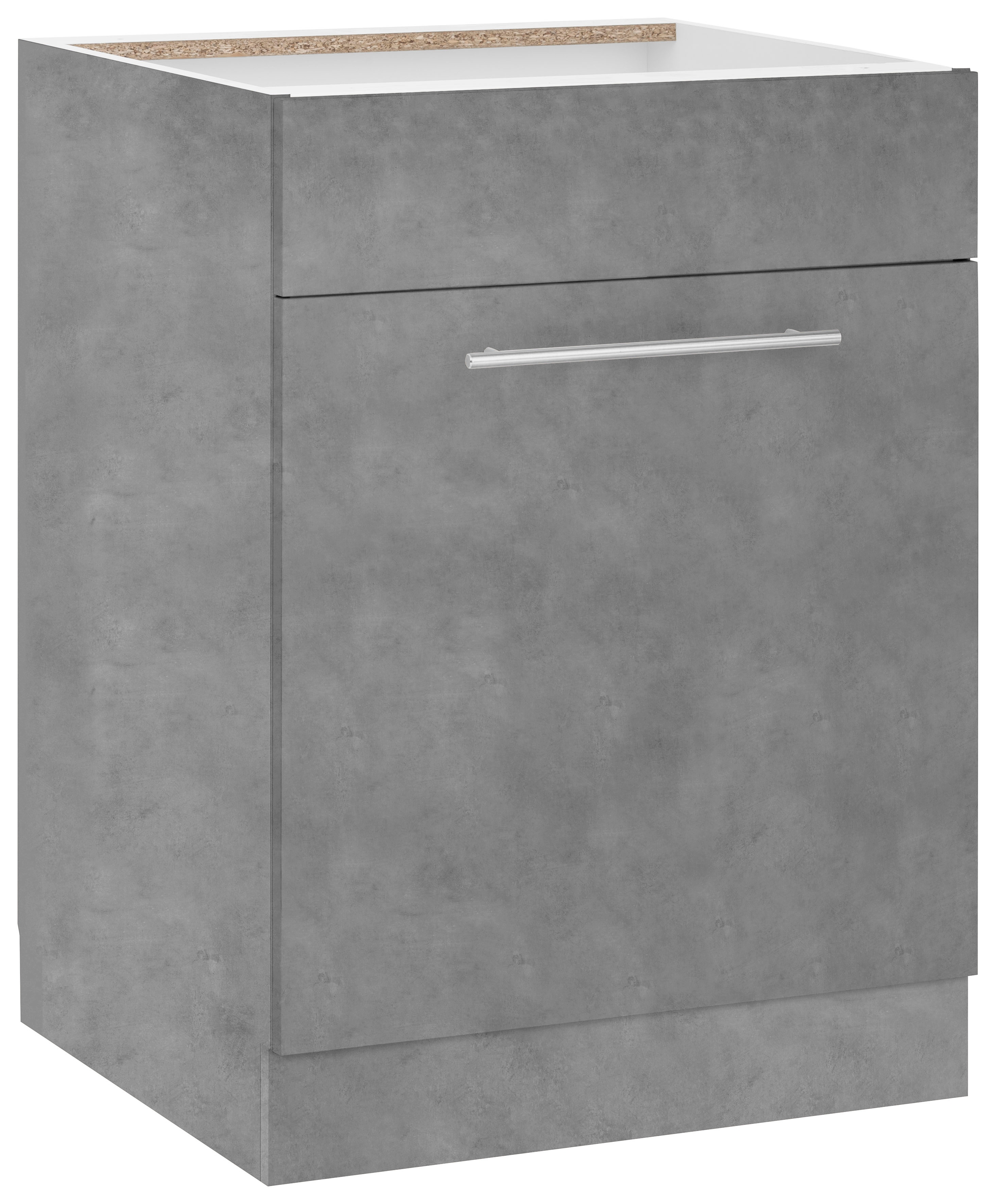 wiho Küchen Spülenschrank "Flexi2, Breite: 60 cm, Soft-Close bei der Tür" oben feste Blende