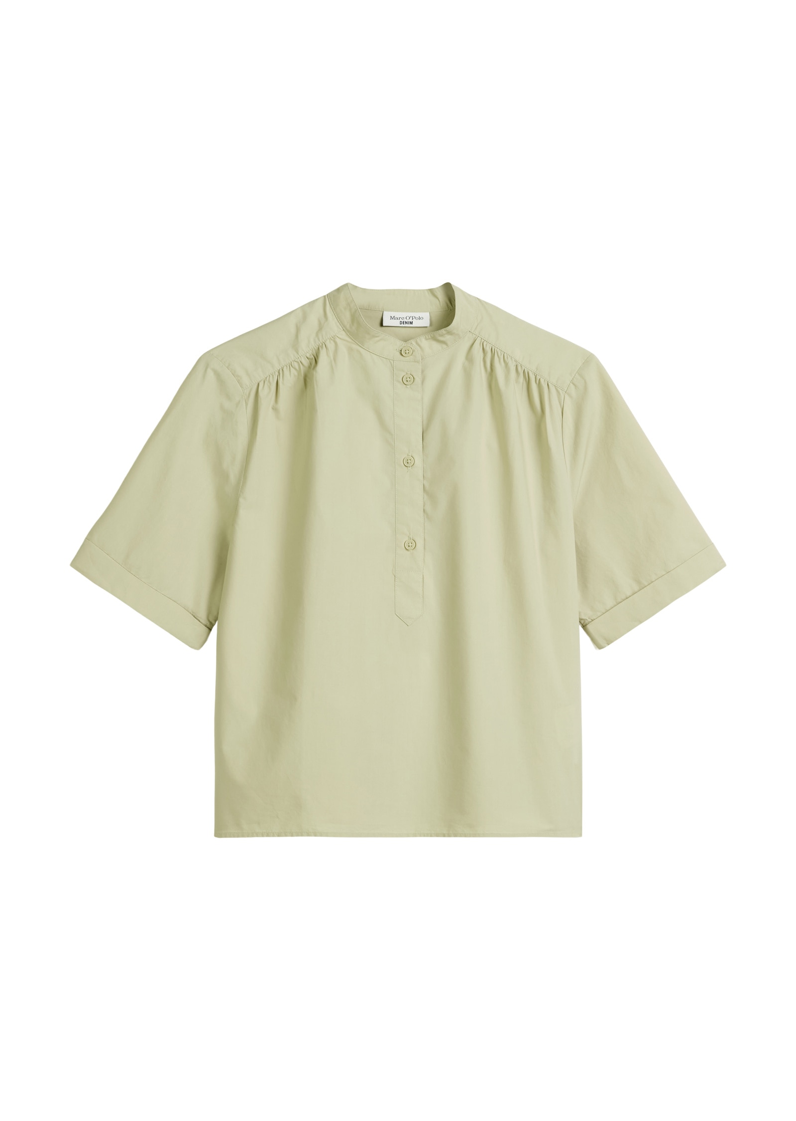 Marc O'Polo DENIM Kurzarmbluse »aus Papertouch Popeline«