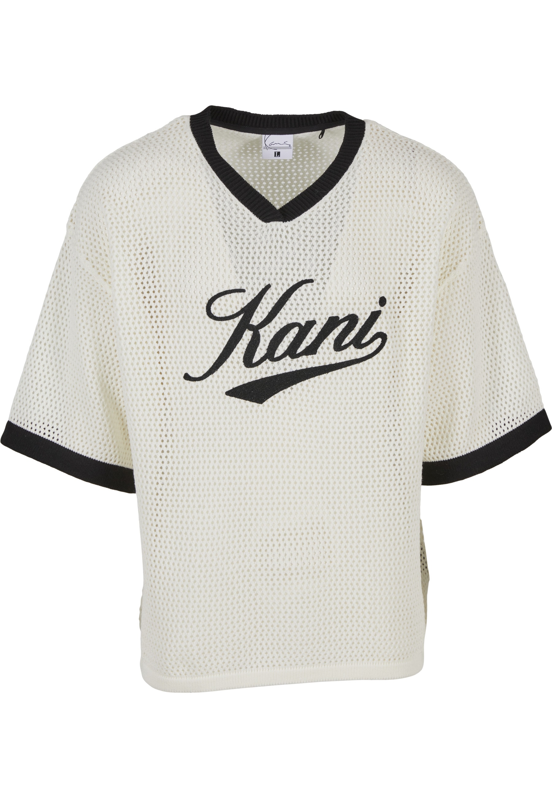 Karl Kani T-Shirt "Karl Kani Cursive Varsity Crochet Boxy T-Shirt" 1