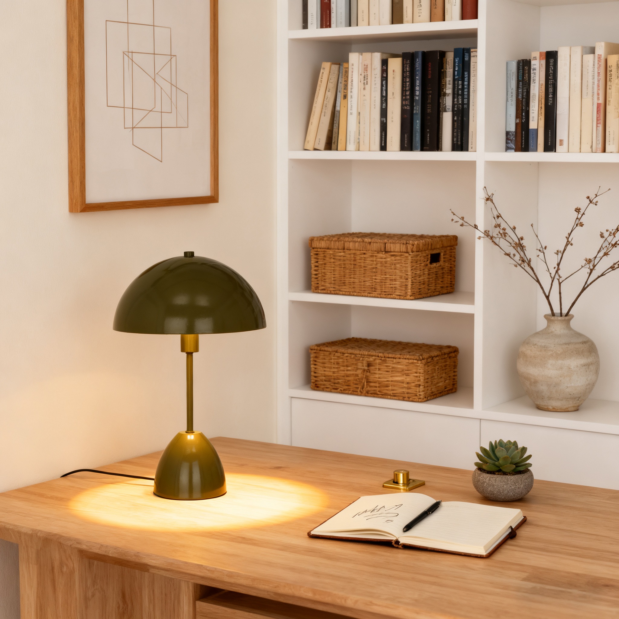 OTTO home Tischleuchte »Dorrio Pilzlampe« E14 1 Stk. Textilkabel blendfreie Nachttischleuchte, Tischlampe, E14, Pilz, Lampe