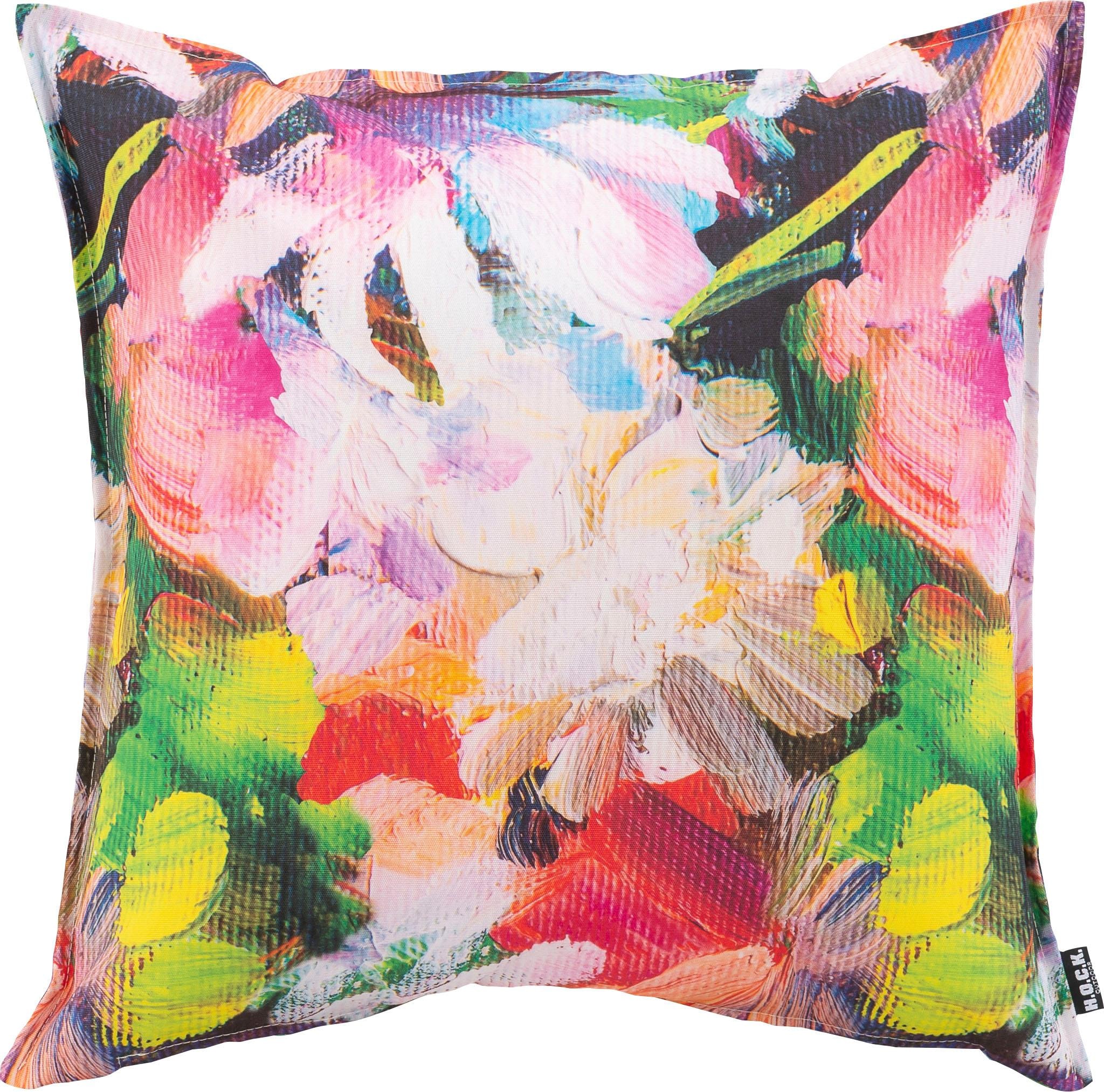 H.O.C.K. Dekokissen »Flower«, (1 St.), im farbenfrohen Design, Kissenhülle mit Füllung, 1 Stück