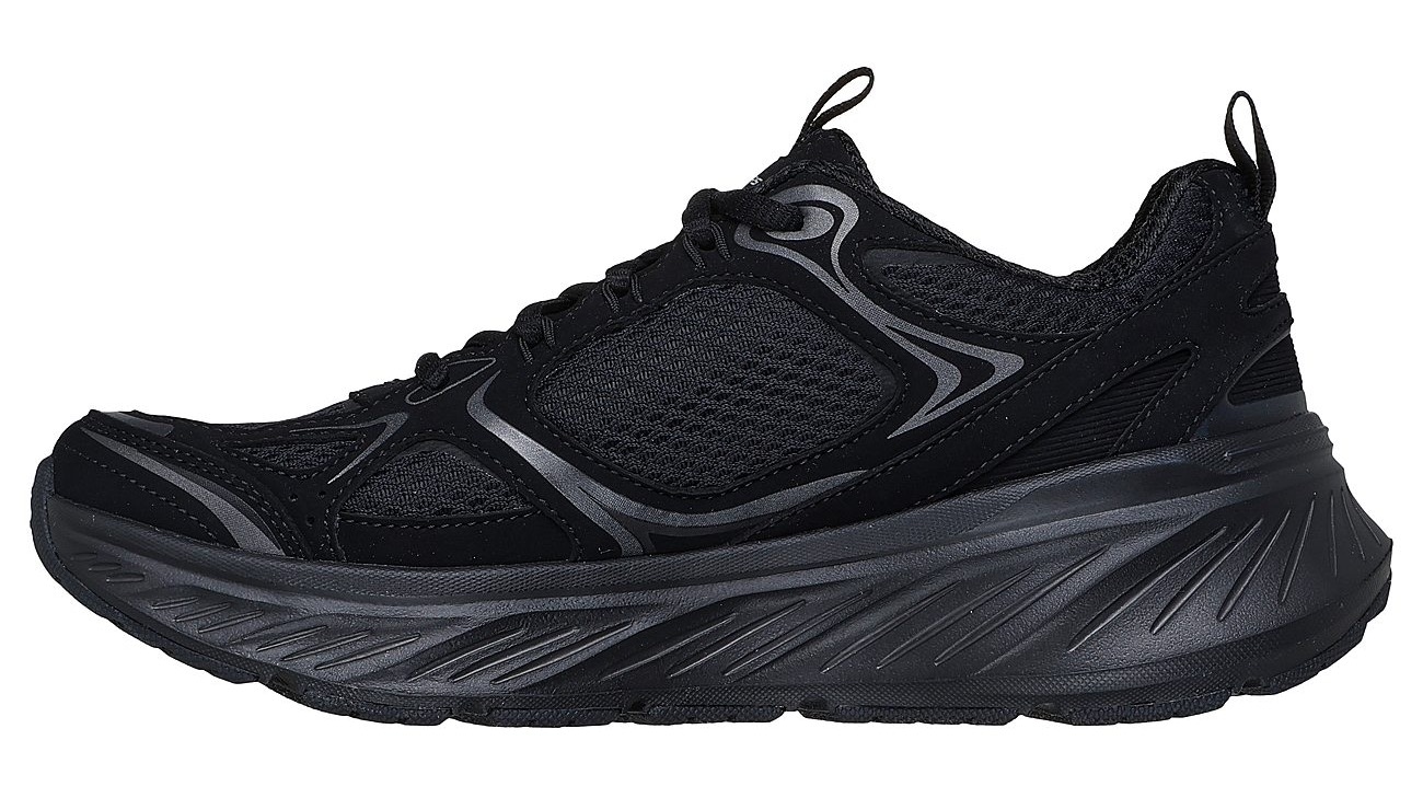 Skechers Sneaker »EDGERIDE-SILVER ECLIPSE«, Retro Sneaker, Schnürschuh mit Metallic-Besätzen
