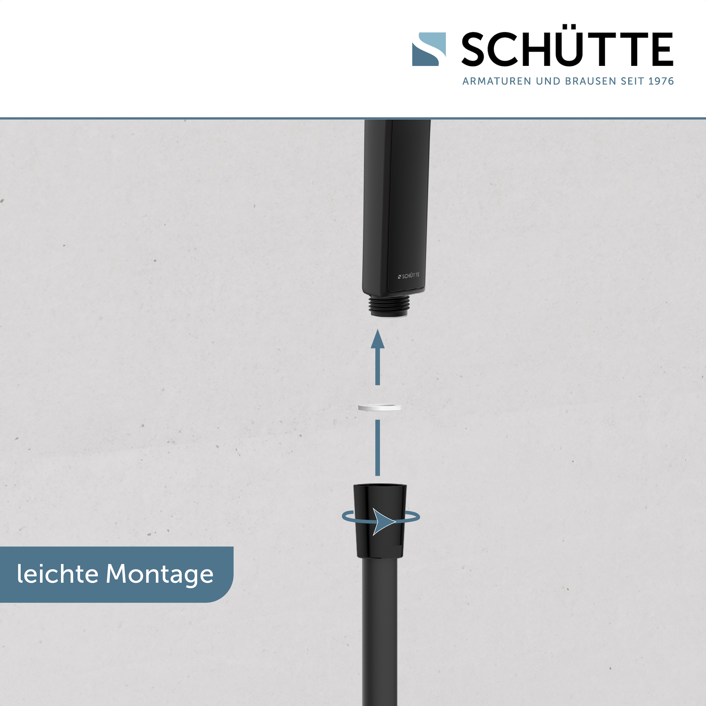 Schütte Handbrause »HAWAII«, 3-fach verstellbar, mit Antikalknoppen, wassersparend, rund