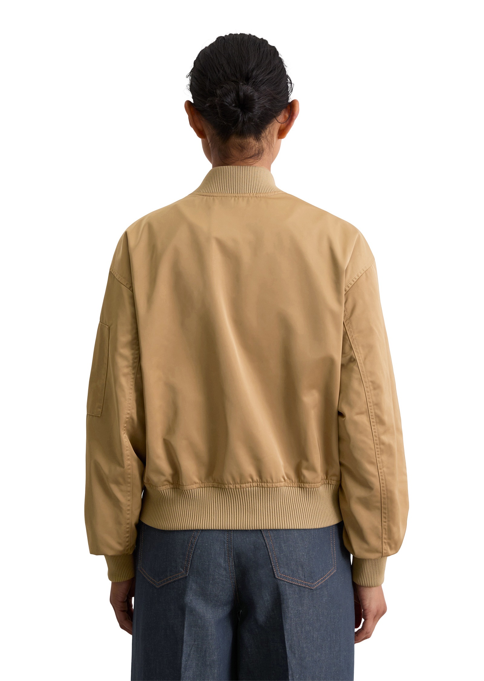Marc O'Polo Outdoorjacke »aus recyceltem Shiny-Polyester-Twill«, ohne Kapuze