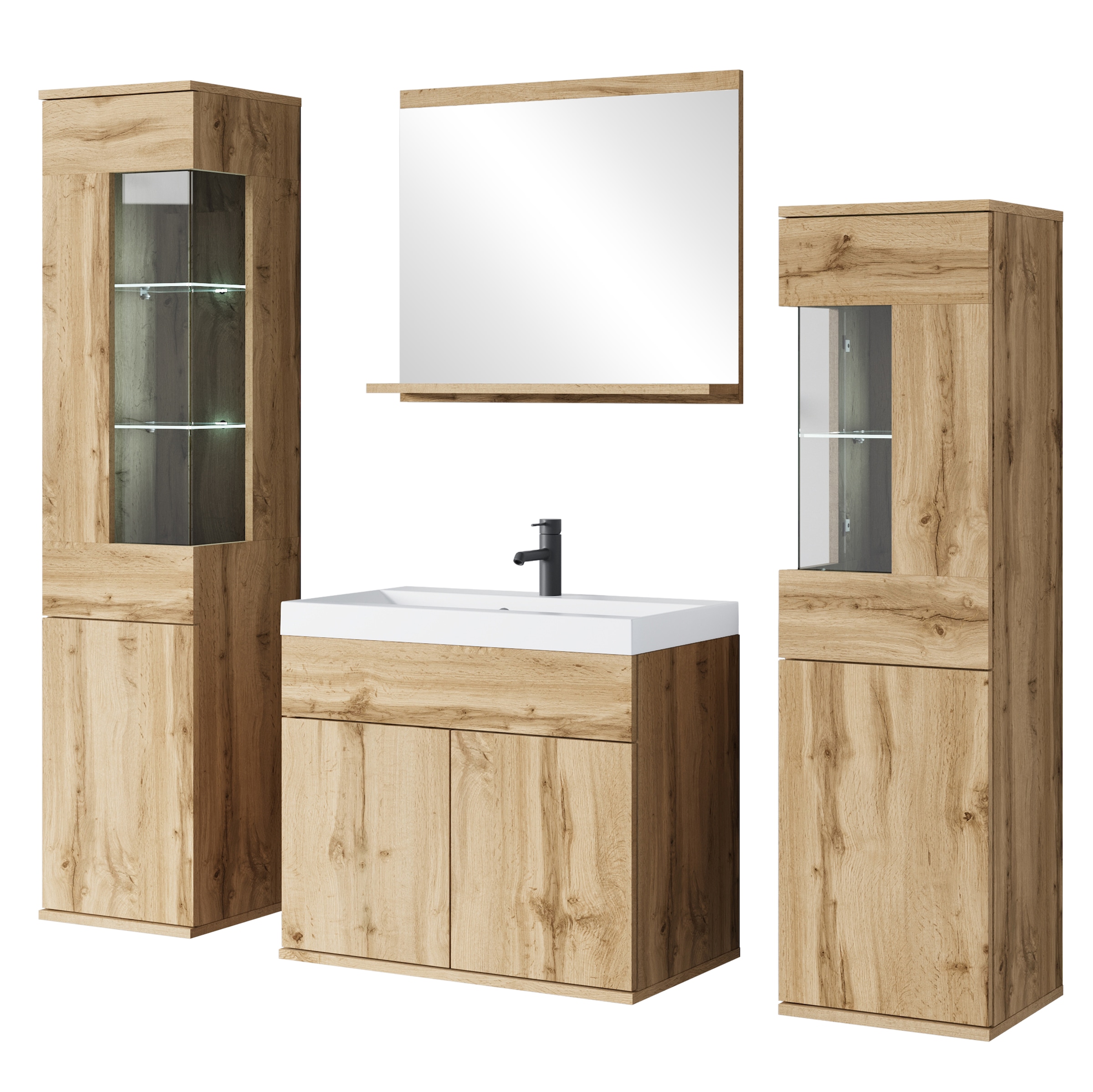 INOSIGN Badmöbel-Set "Kenia", (Set, 5 St.), Modernes Badmöbel-Set mit viel günstig online kaufen