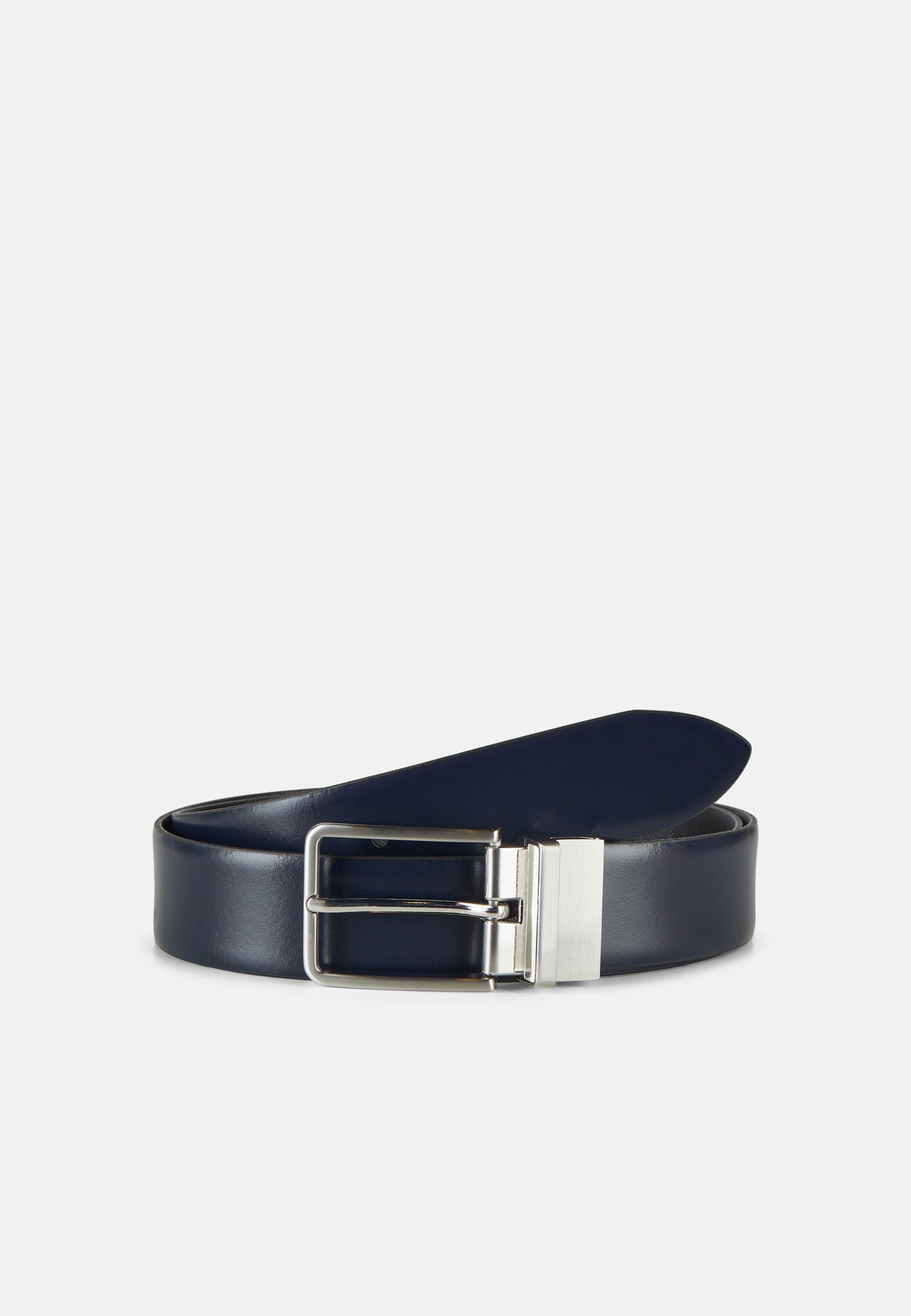 Ledergürtel LLOYD MEN’S BELTS "Lloyd Belts Wendegürtel 0406 Wendegürtel", Damen, Gr. 11,5, marine, schwarz, Leder, Gürtel Ledergürtel