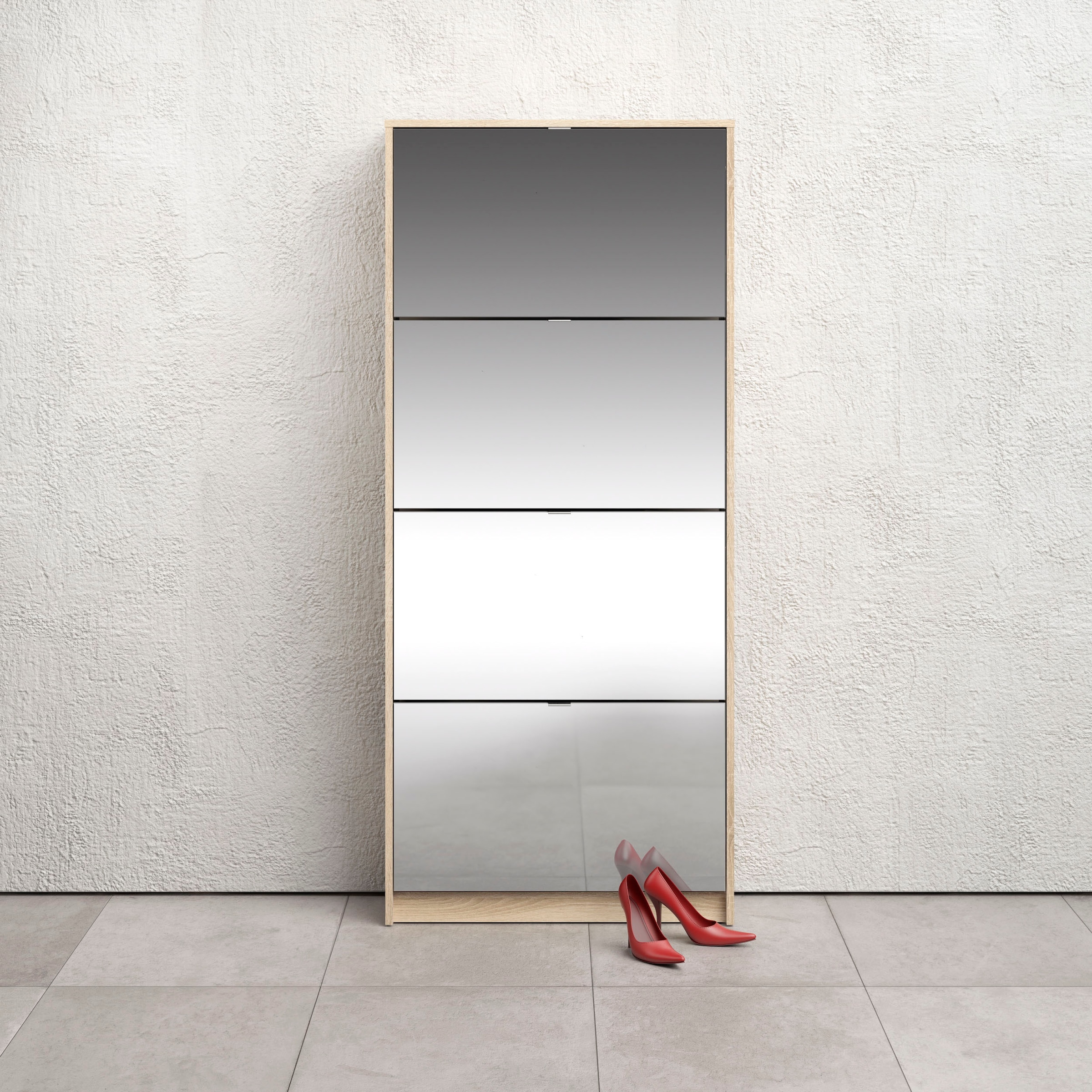 INOSIGN Schuhschrank "Shoes, Praktisch, minimalistisch, verspiegelte Klappe günstig online kaufen