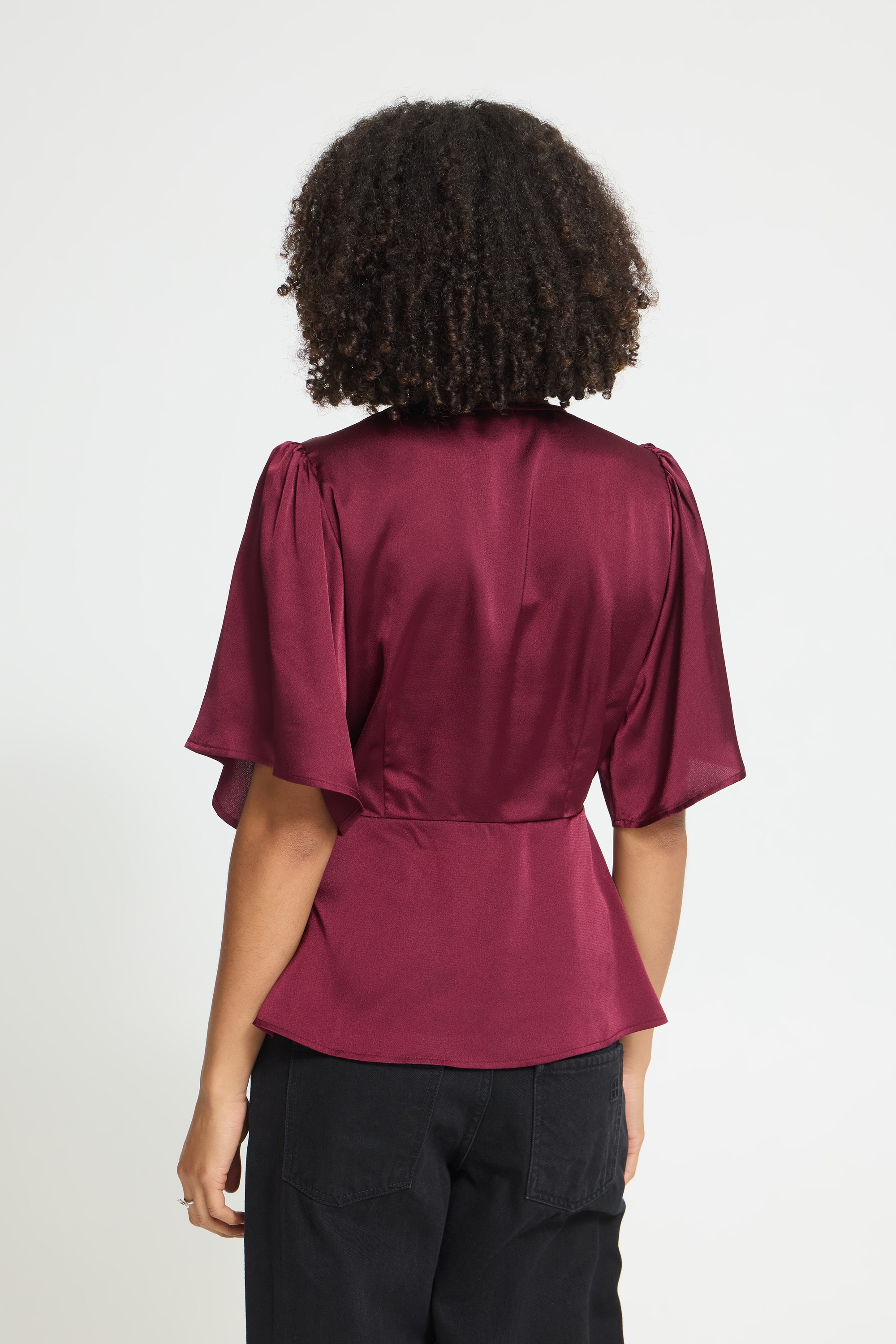 Ichi Kurzarmbluse »Damen Bluse kurzarm IHSTORMY«