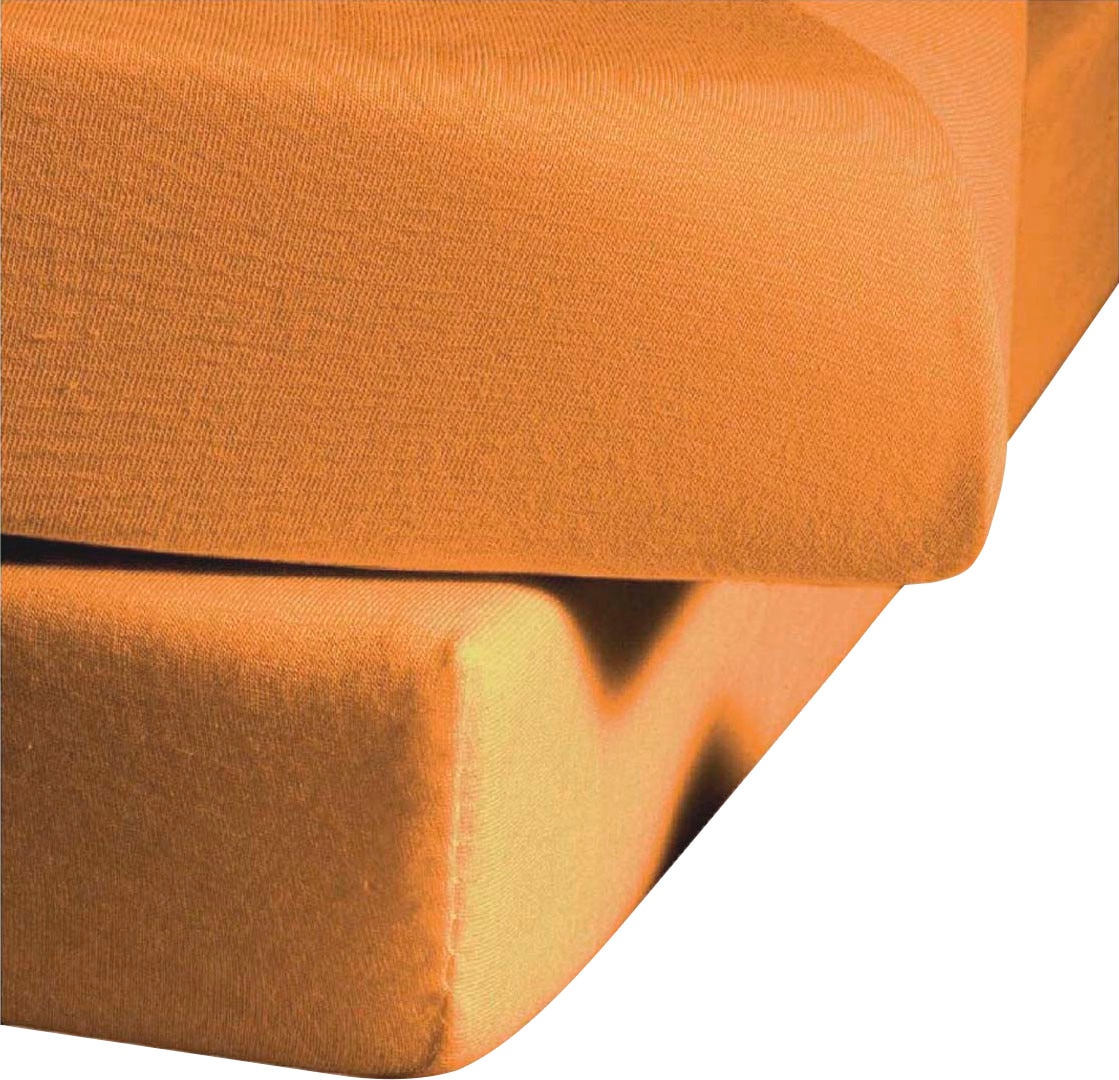 fleuresse "Ines hochwertiger Jersey aus reiner Baumwolle," aus Baumwolle, für Matratzen bis 23 cm Höhe, Bettlaken, Spannbetttuch
