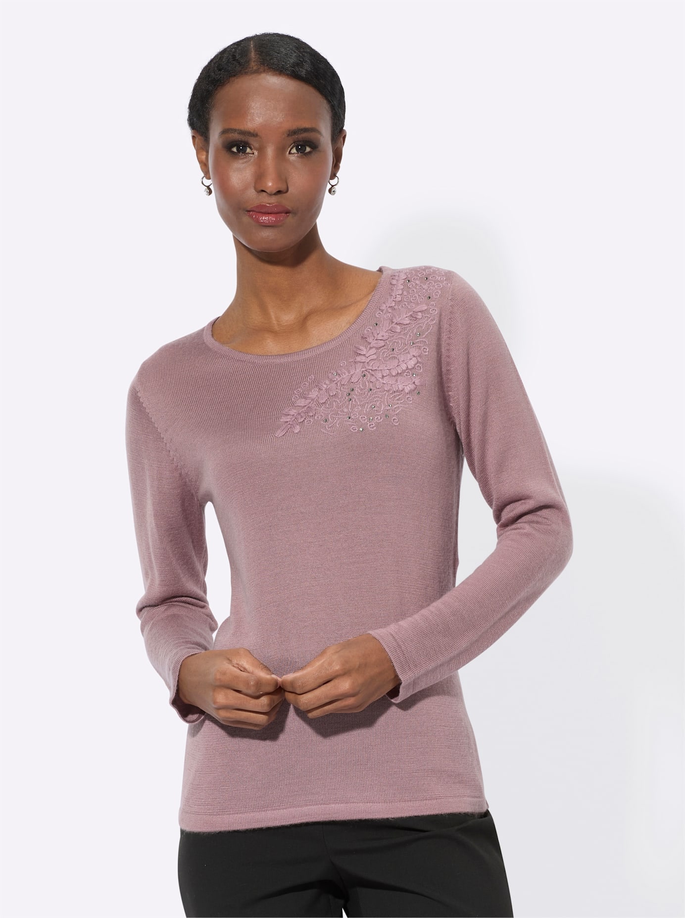 creation L Strickpullover »Woll-Mix-Pullover«