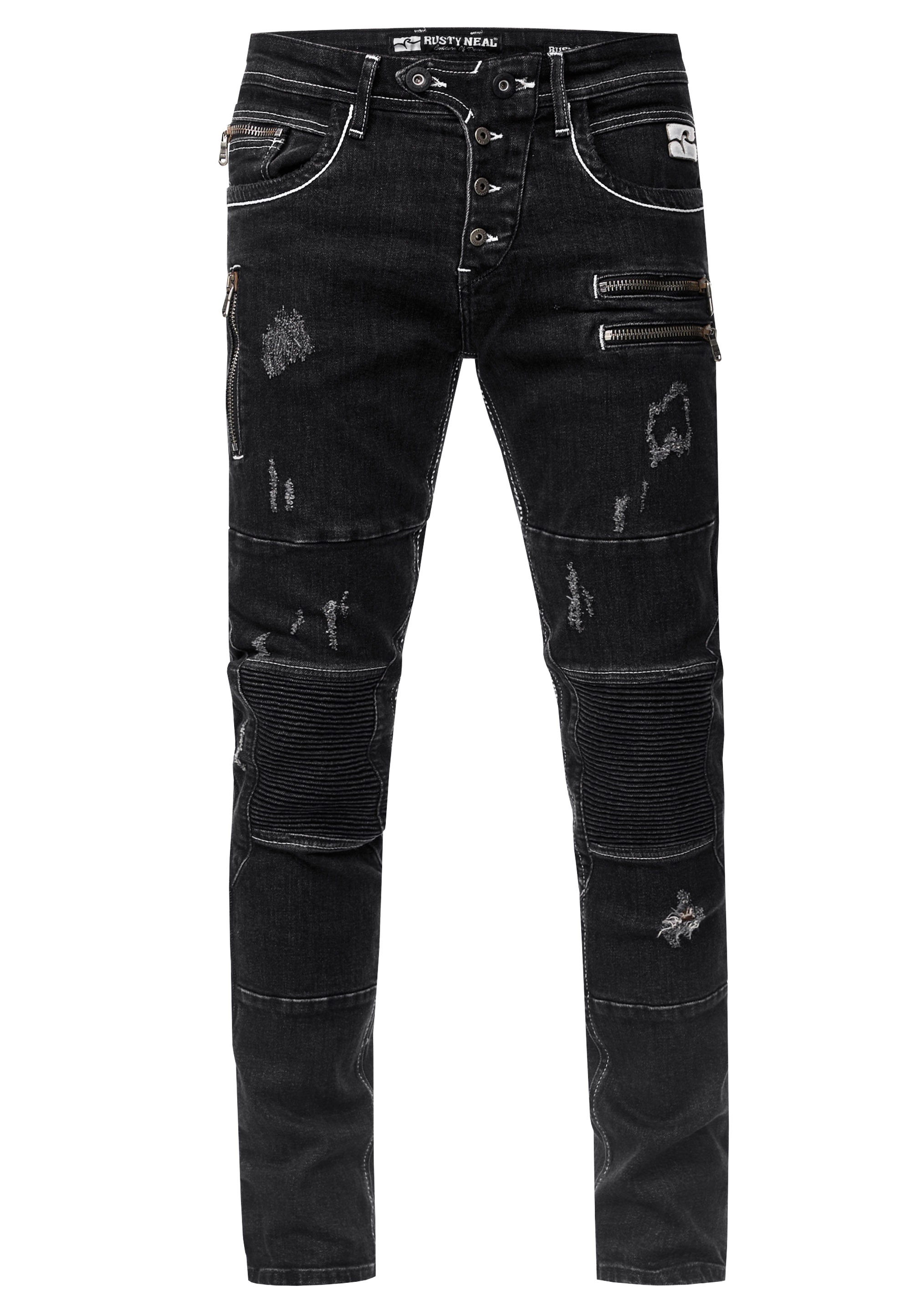 Rusty Neal Slim-fit-Jeans »MISATO«, im modischen Used-Look