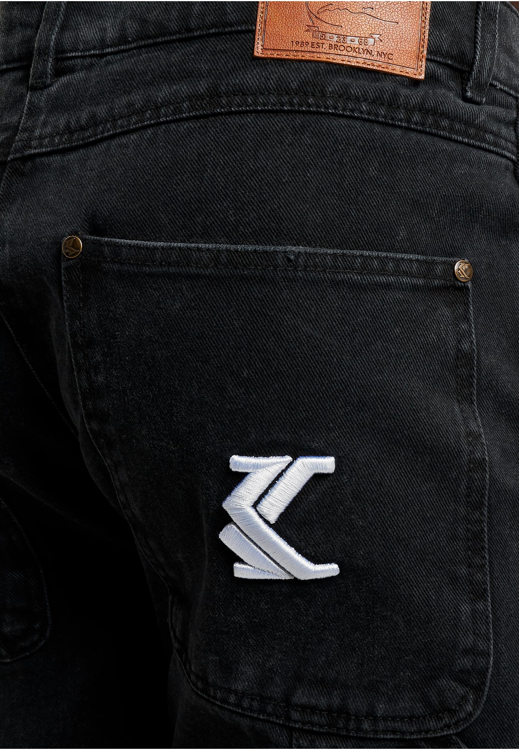 Karl Kani Bequeme Jeans »Karl Kani Herren KK Retro Baggy Workwear Knee Cut Denim«, (1 tlg.)