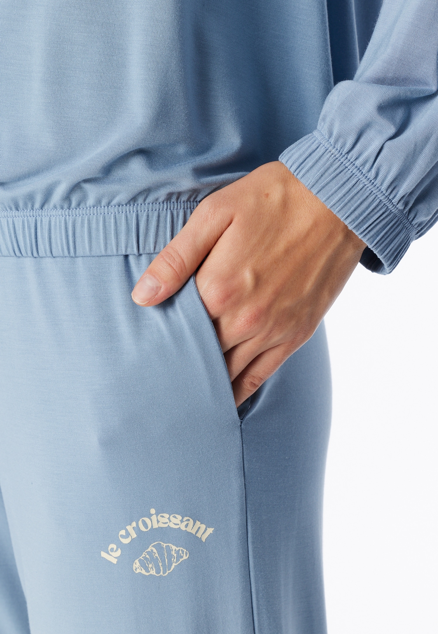 Schiesser Pyjama »Casual Fashion« Rundhalsausschnitt, Modal-Qualität