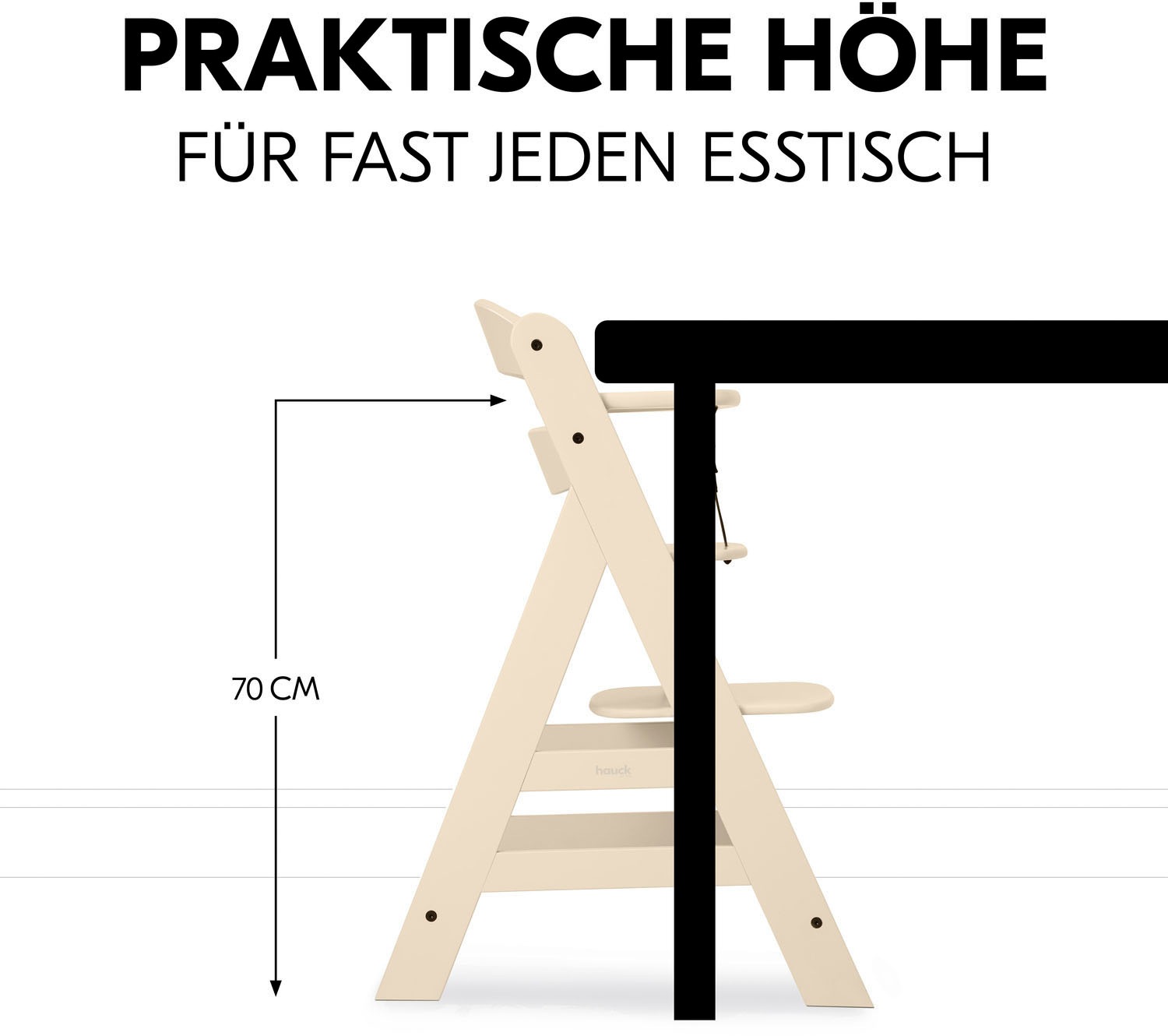 Hauck Hochstuhl »Alpha+, Vanilla«, FSC® - schützt Wald - weltweit