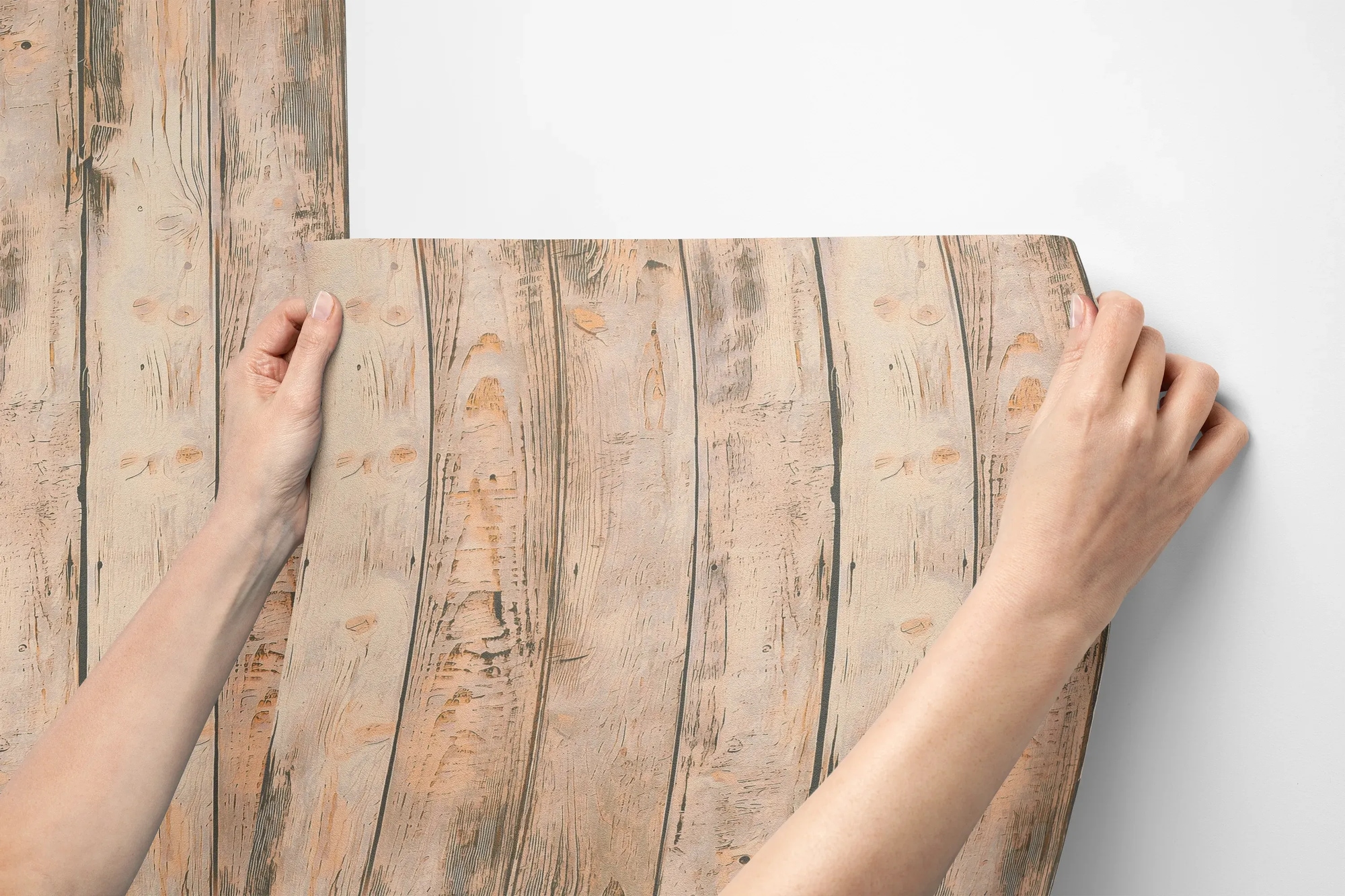 A.S. Création Vliestapete »Rustikales Holz« Holz leicht strukturiert Vliestapete Holzoptik rustikal Natur, Beige, Braun und Schwarz