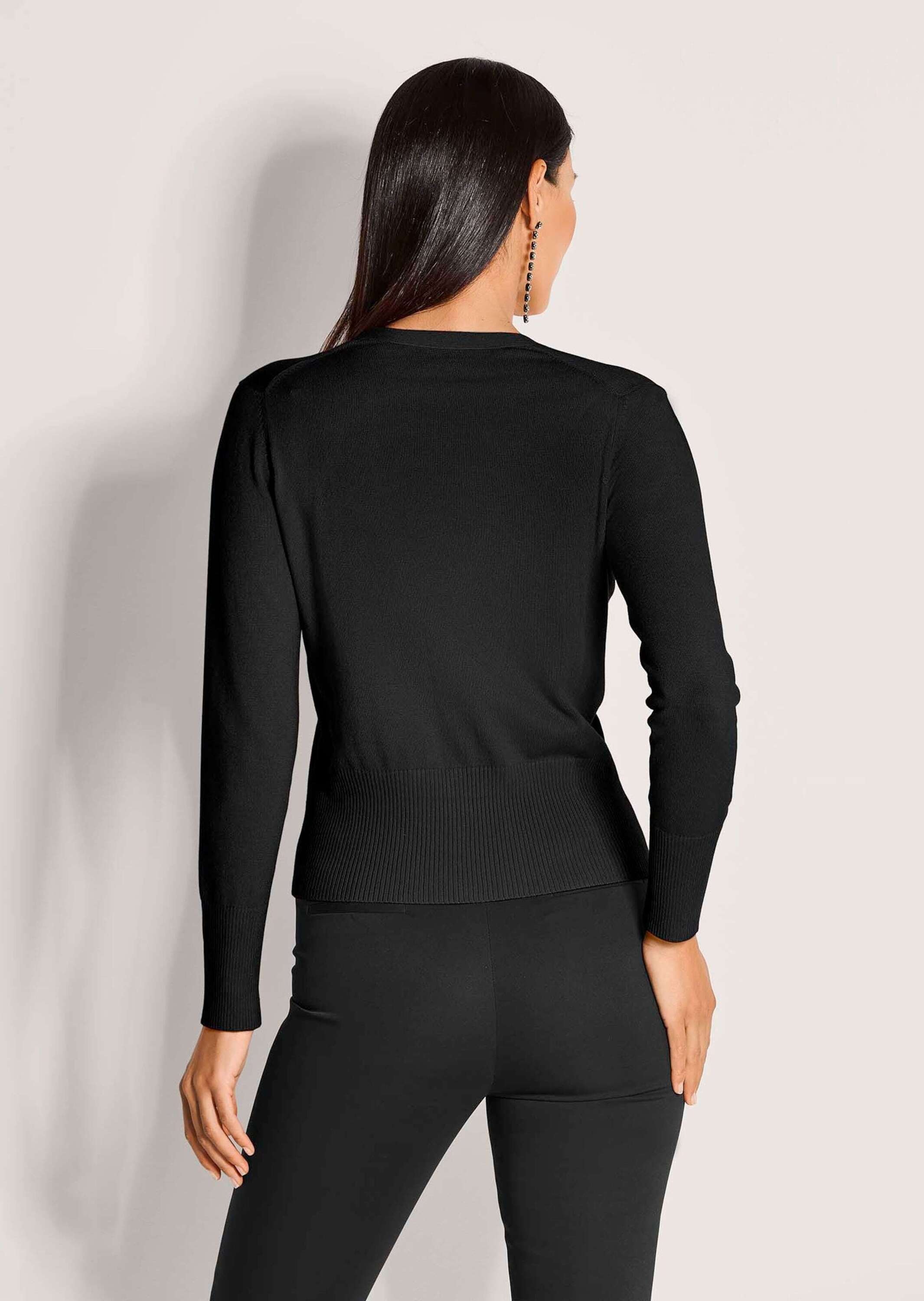 MADELEINE Strickjacke »Strickjacke Eleganter Viskose-Cardigan mit Knopfleiste«