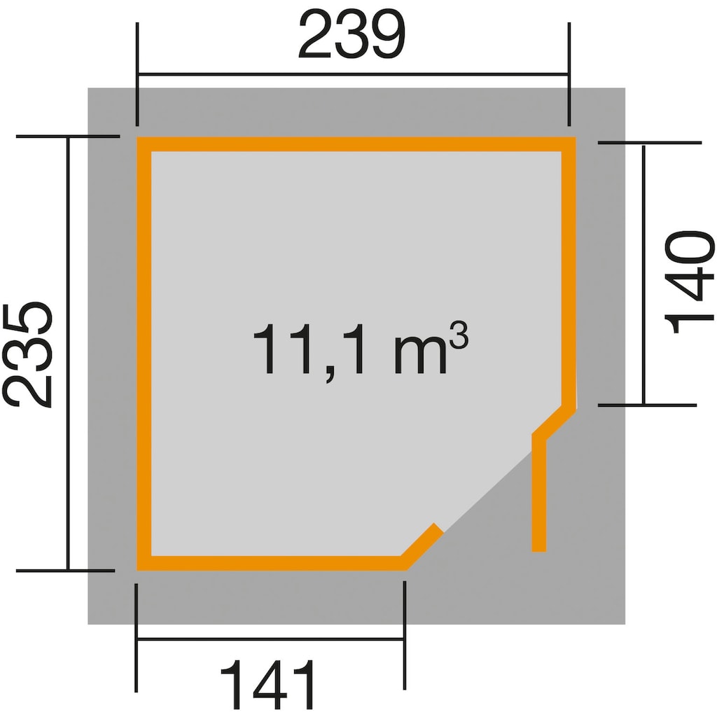 weka Gartenhaus »229 Gr.2«
