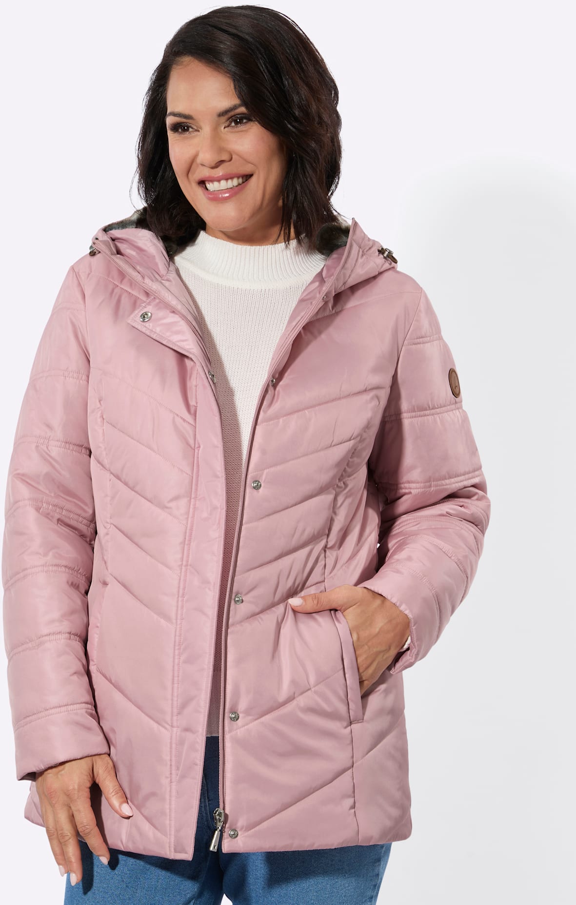 Casual Looks Steppjacke mit Kapuze