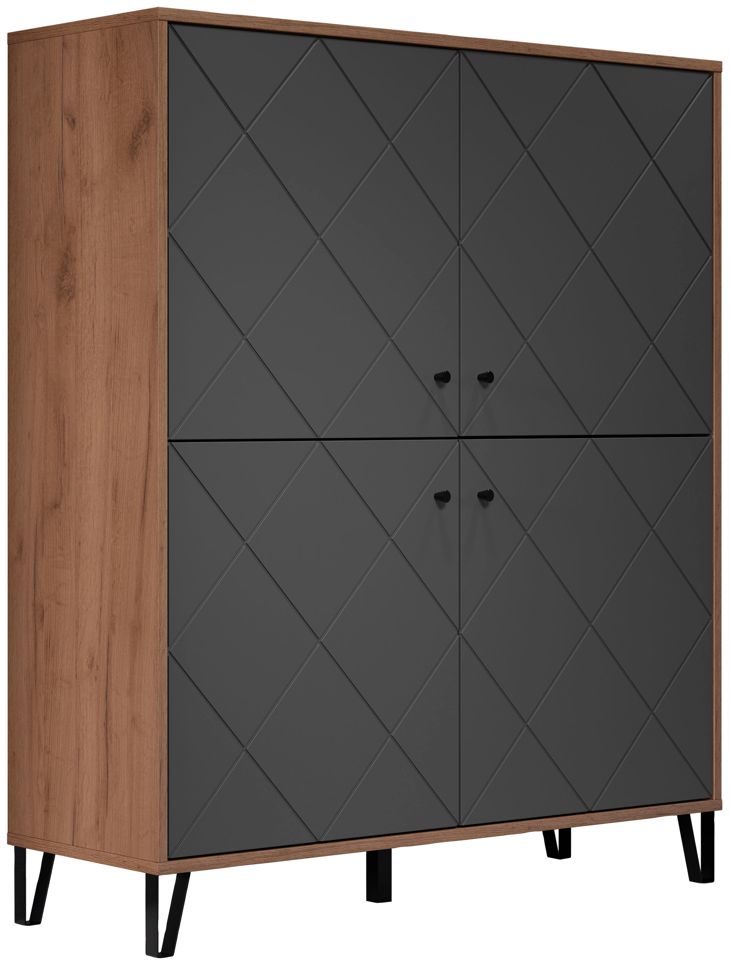 PLACES OF STYLE Highboard "Molveno" 1 Stk. tlg. Highboard mit 4 Türen & Sof günstig online kaufen