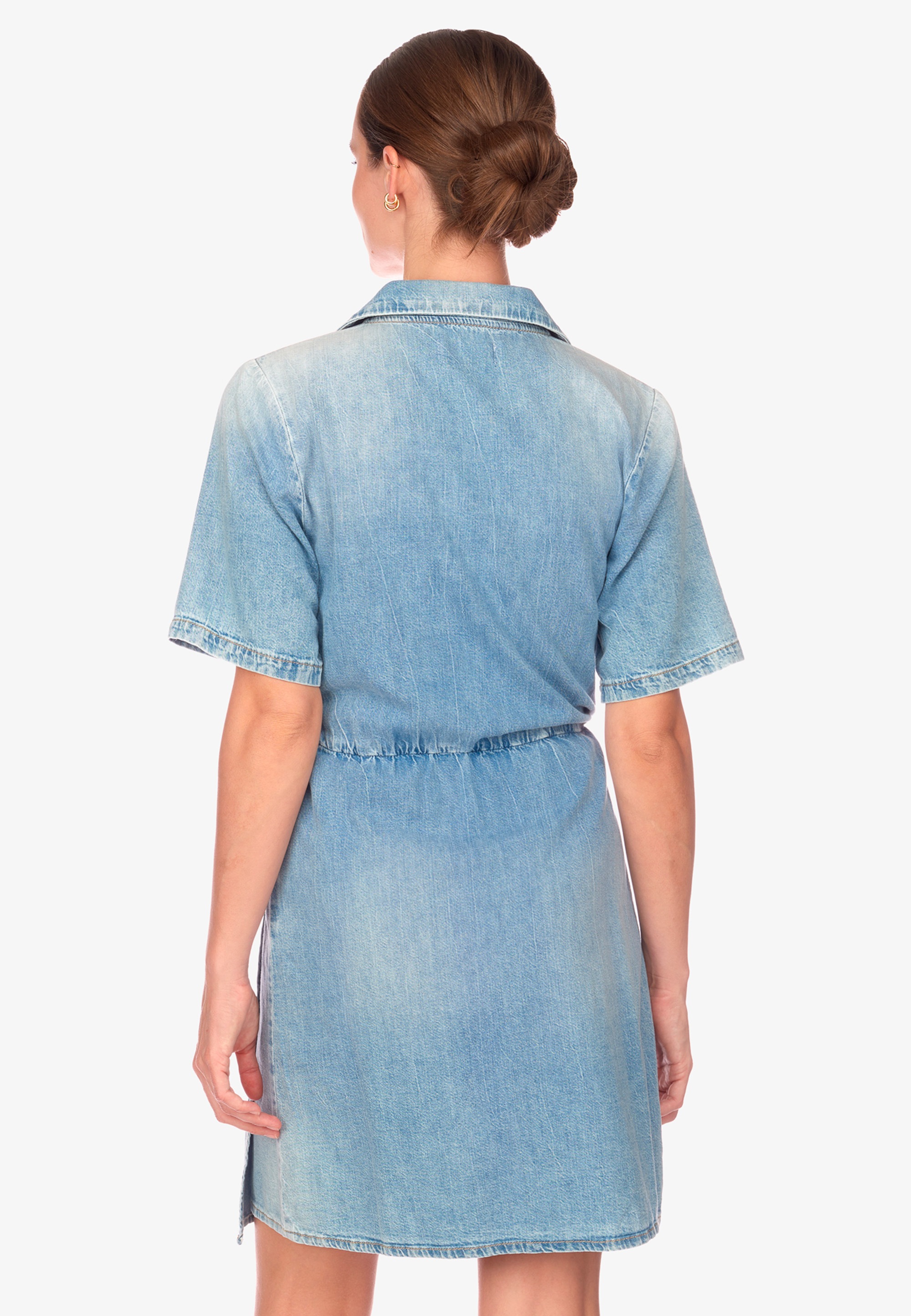 Le Temps Des Cerises Jeanskleid »FLOE«, in gewickeltem Design