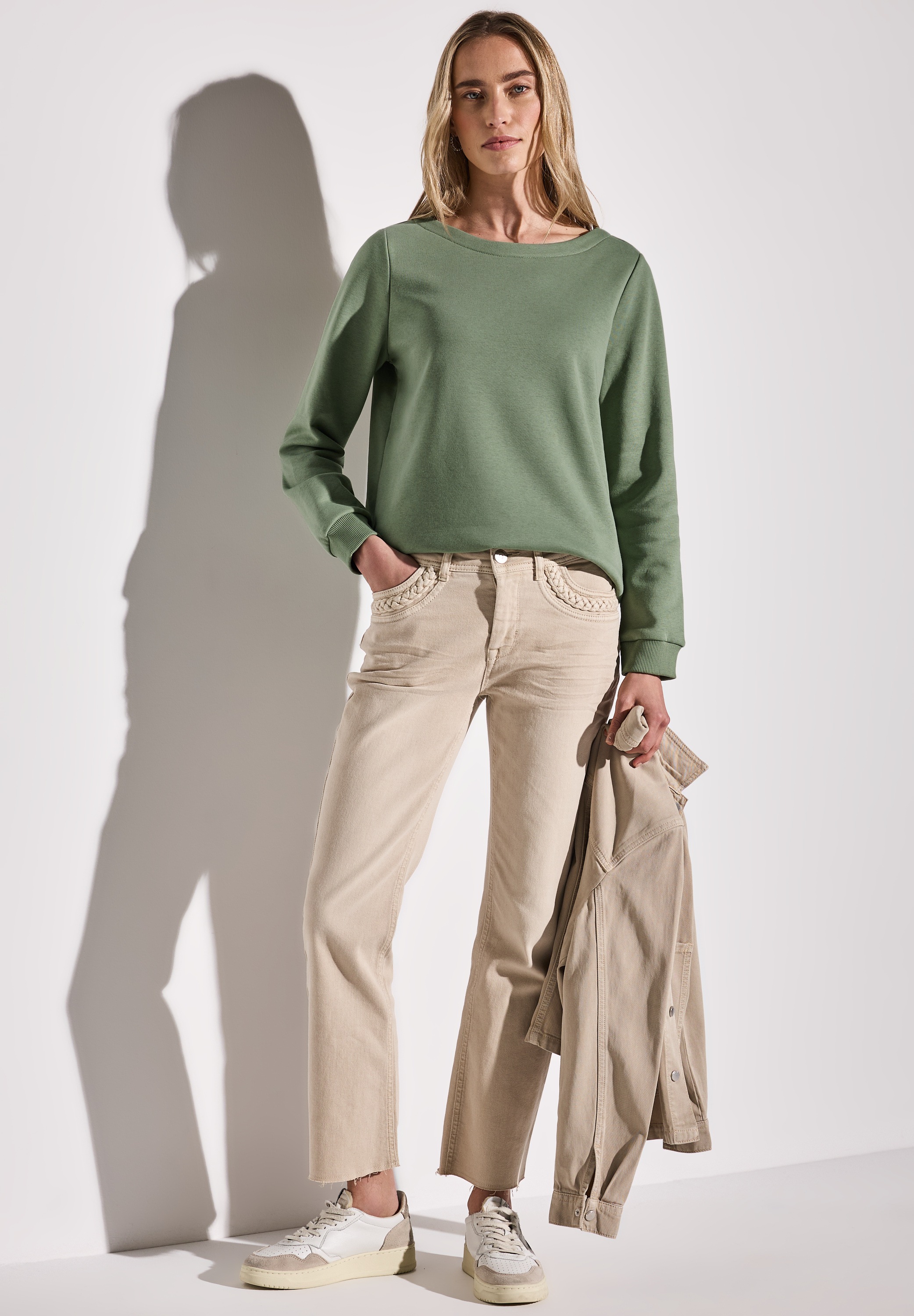 Thumbnail - STREET ONE Sweatshirt, im soften Baumwoll-Mix