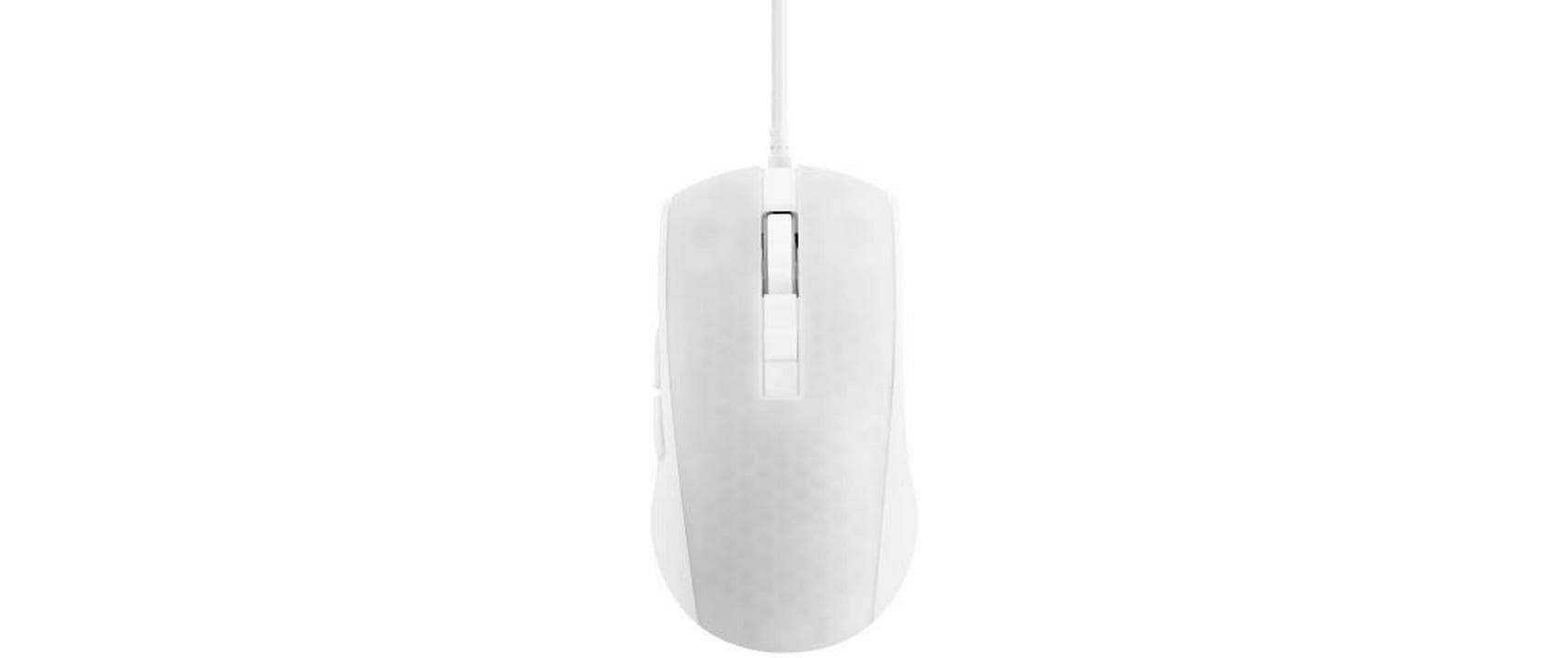 DELTACO Gaming-Maus »GAM-144-W Weiss/Trasparent« kabelgebunden