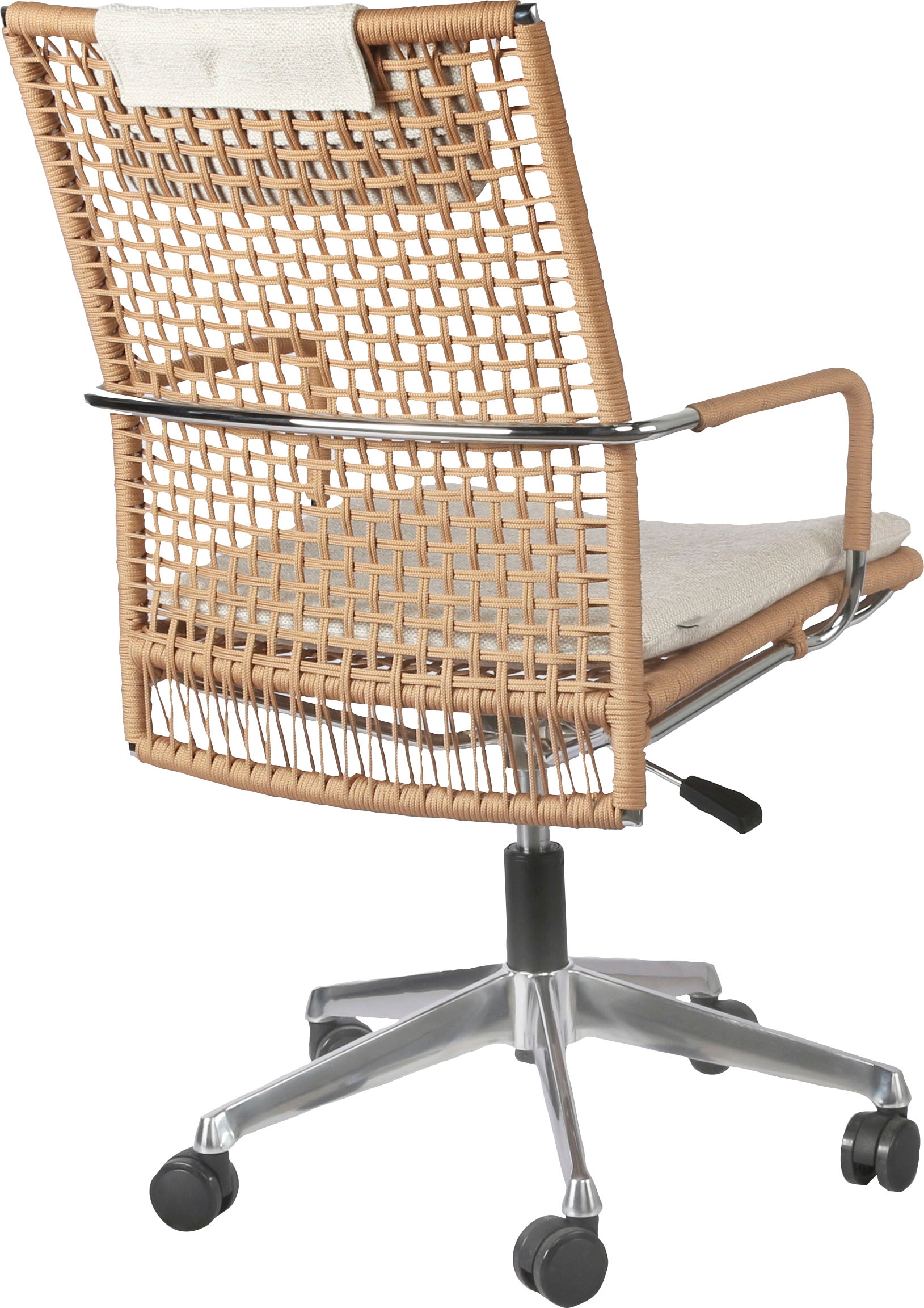 andas Bürostuhl »Gestell Sitzpolster BAUR Metall, kaufen aus geflochtene aus Rückenlehne, Webstoff | Webstoff«
