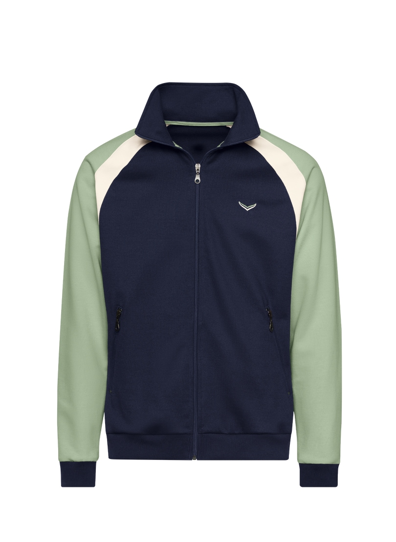 Trigema Trainingsjacke »TRIGEMA Sweatjacke mit Stehkragen«, (1 St.)