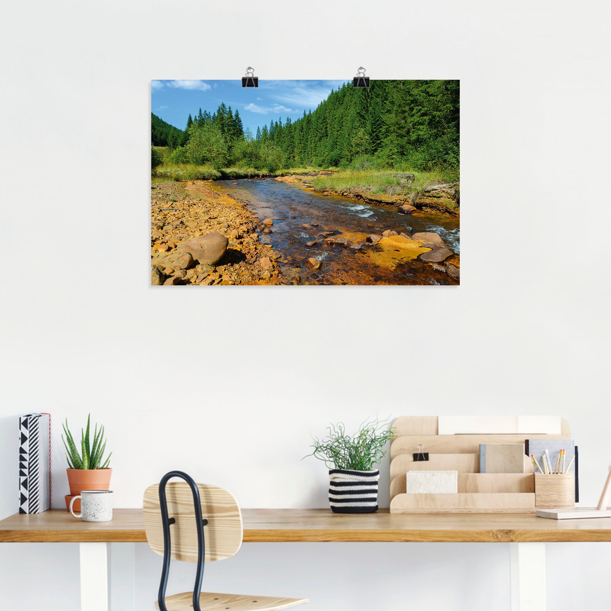Artland Wandbild »Fluss Neagra, Caliman-Nationalpark«, Gewässer, (1 St.), als Alubild, Outdoorbild, Poster in verschied. Größen