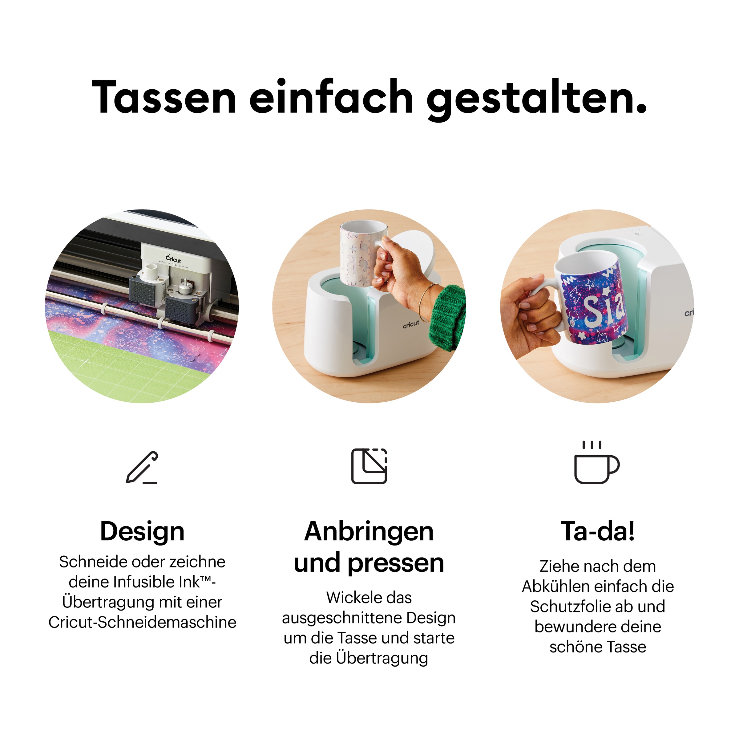Cricut Transferpresse »Cricut Mug Press« Personalisierte Geschenke & Tassen einfach selbst gestalten