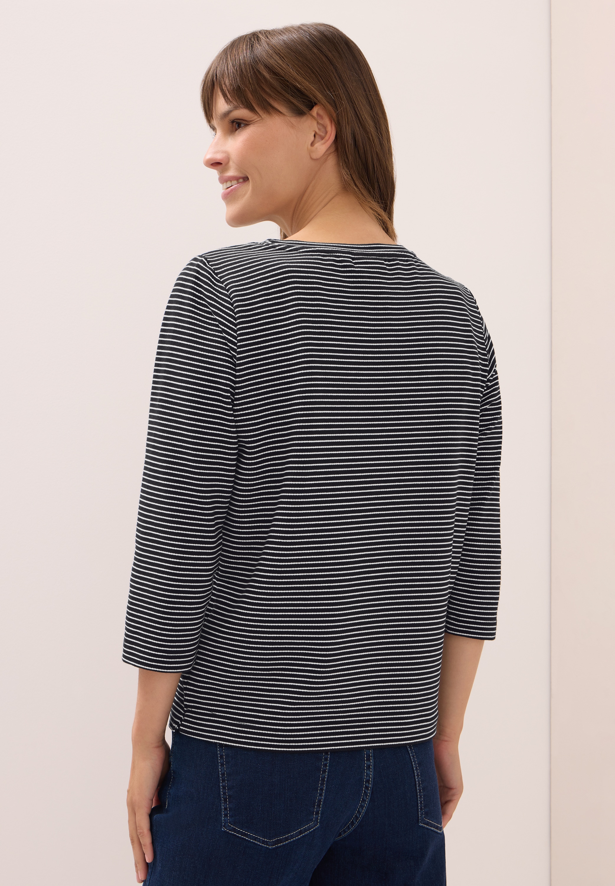 Cecil Langarmshirt, Feel Good Fit