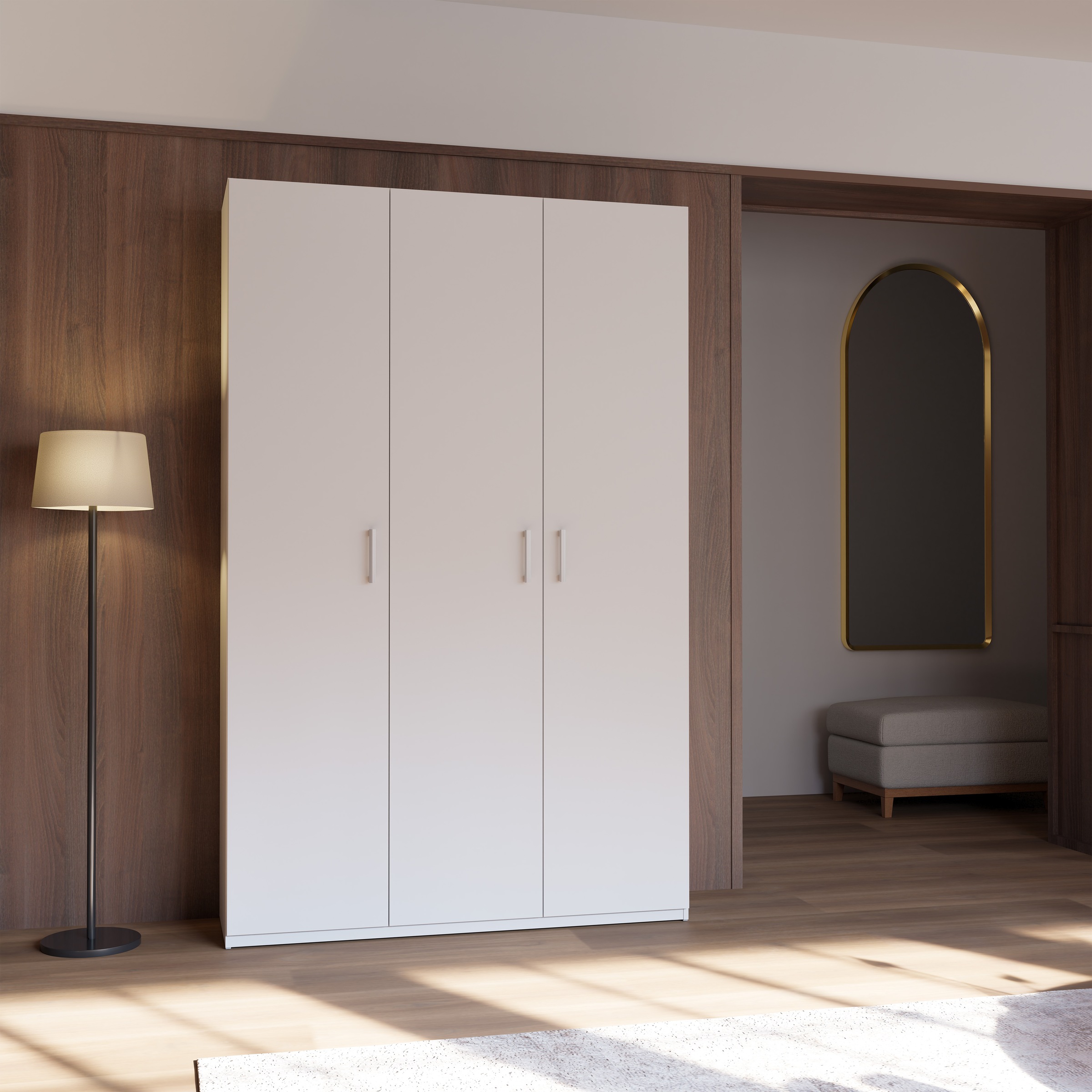 FORTE Drehtürenschrank B/H/T 133,2/210,5/42 cm, stehende Montage günstig online kaufen